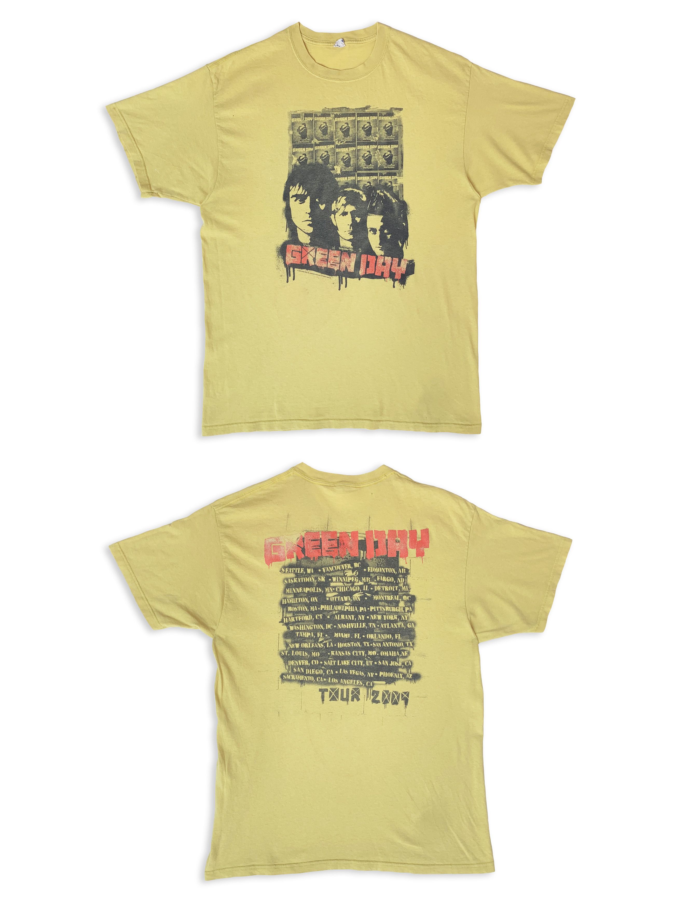 2009 GREEN DAY Tour T shirt Band Tee Punk Rock 21st Century