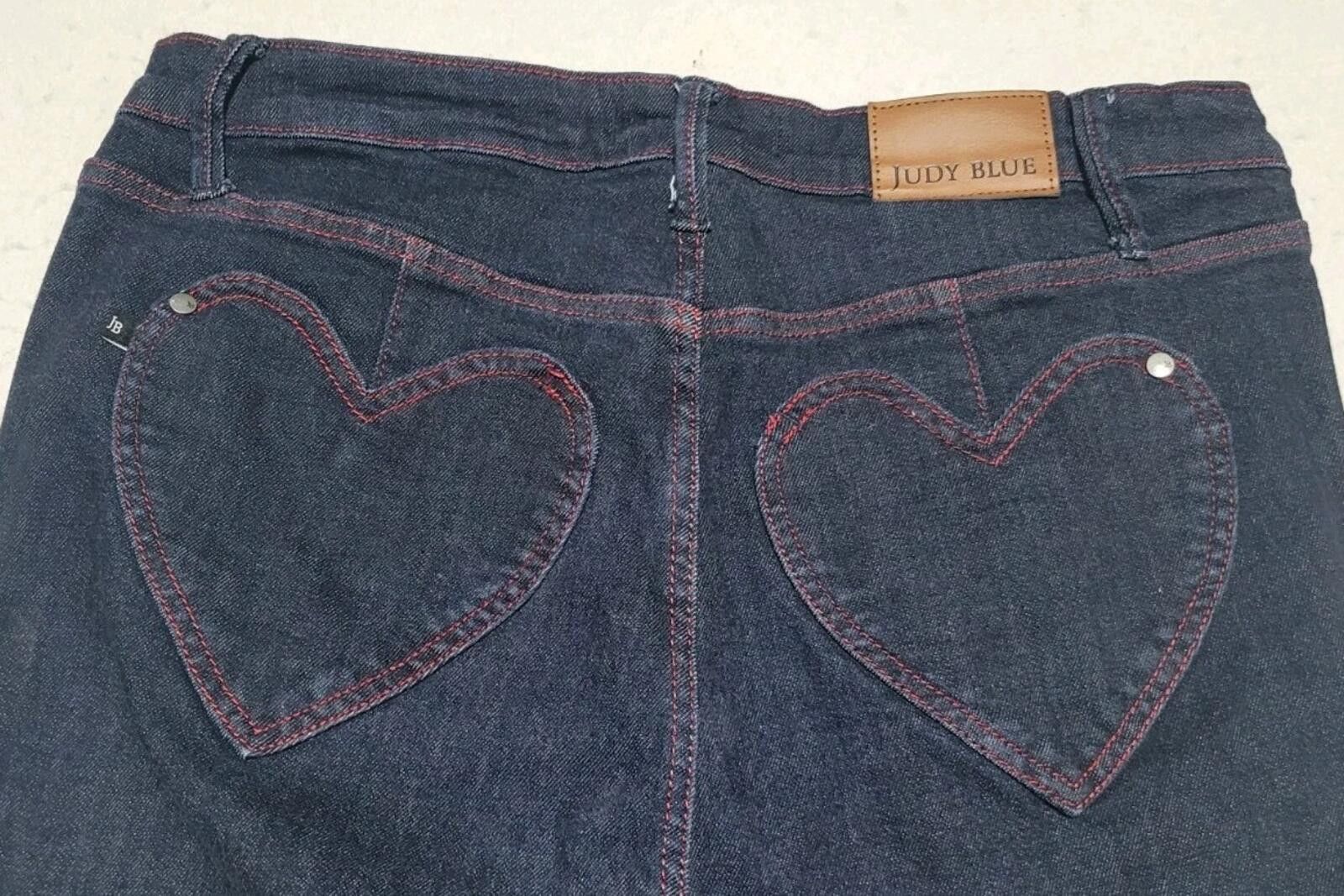 Other Judy Blue Heart Pocket Skinny Fit Jeans Size 15/32 Size 30" / US 8 / IT 44 - 4 Thumbnail