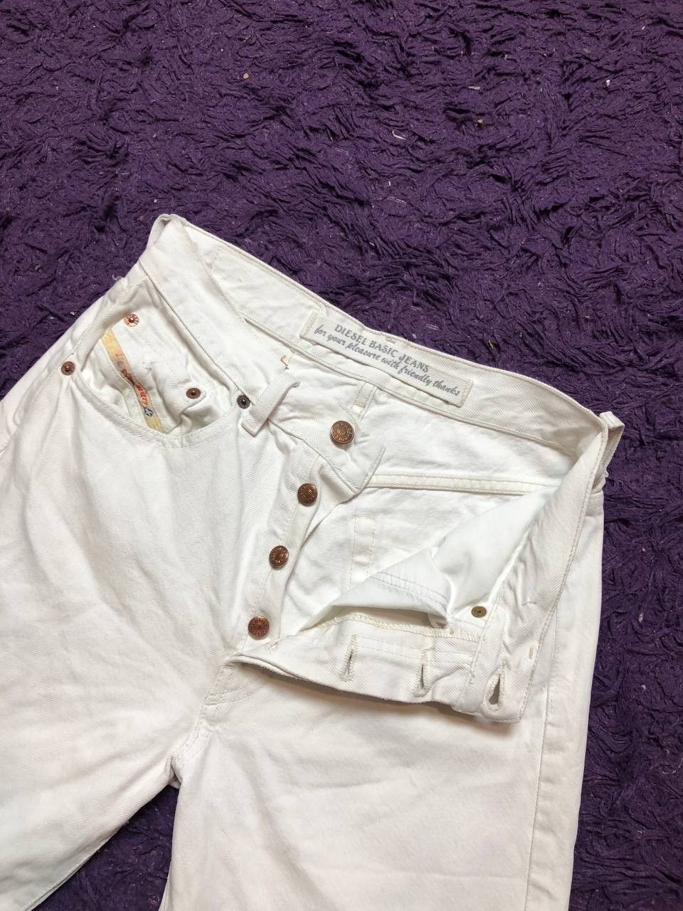 Diesel Vintage Diesel Streetwear White Denim Shorts Size 29 Size US 29 - 10 Thumbnail