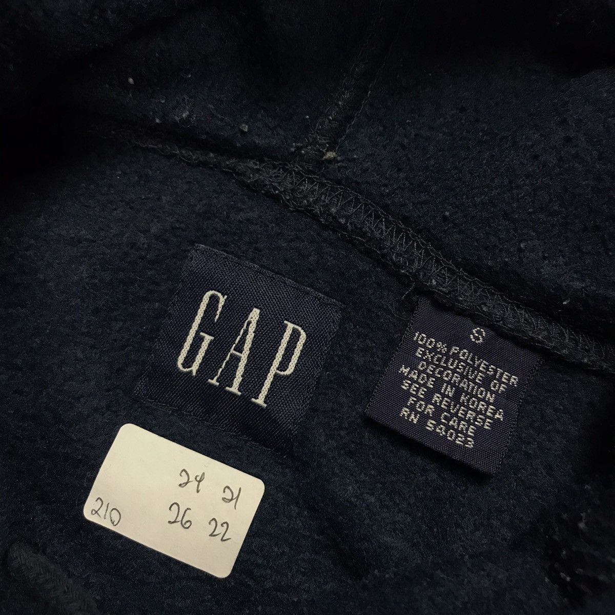 Gap × Vintage GAP FLEECE HOODIES BIG LOGO SWEATSHIRT Size US S / EU 44-46 / 1 - 9 Thumbnail