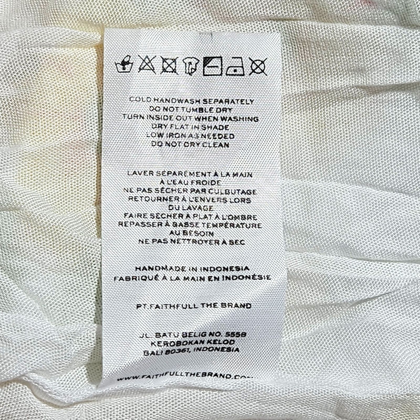 FAITHFULL NWT Faithfull the Brand Loucetta Midi Dress Sz. 12 White Size XL / US 12-14 / IT 48-50 - 10 Thumbnail