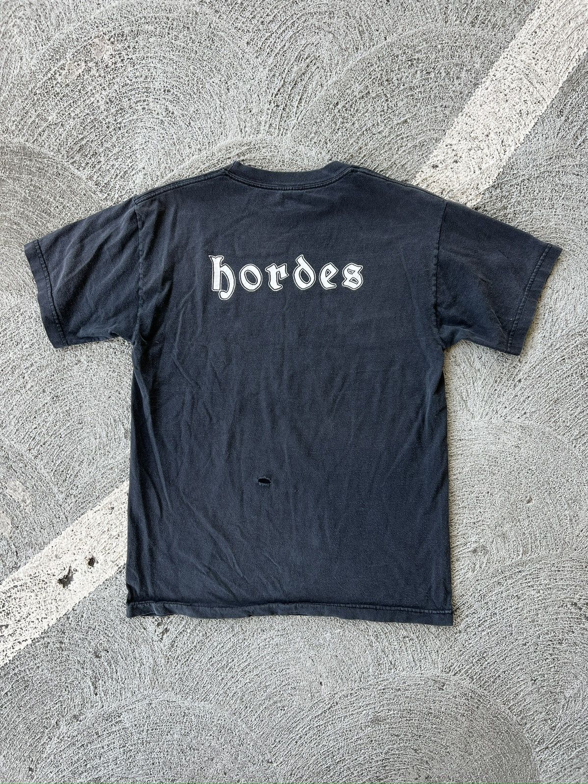 Other Vintage Hordes Band Tee Hardcore Punk Faded Black Size US M / EU 48-50 / 2 - 3 Thumbnail