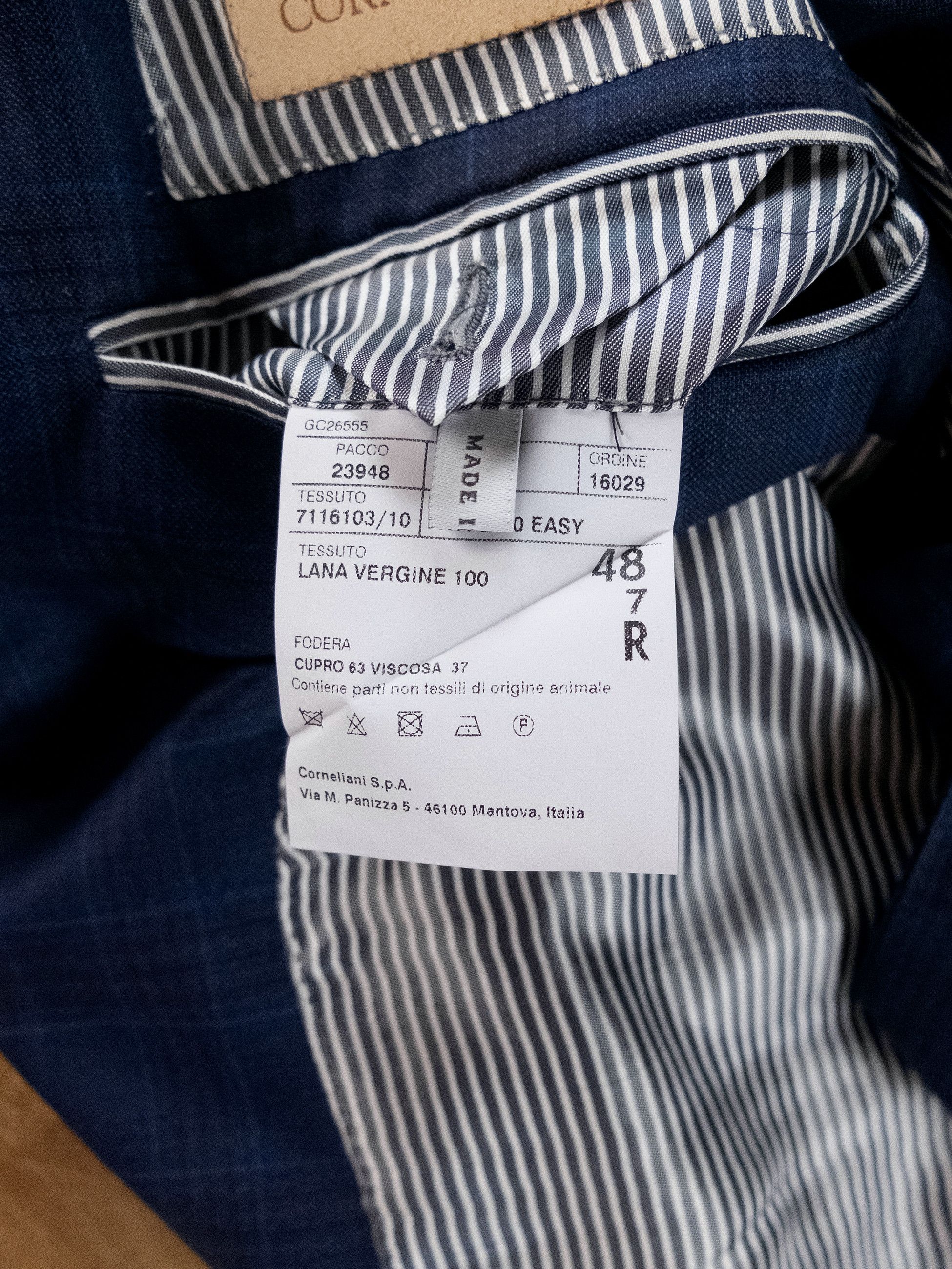 Corneliani CORNELIANI blue plaid Super 130s wool sportcoat 38 48 Size 38R - 12 Thumbnail