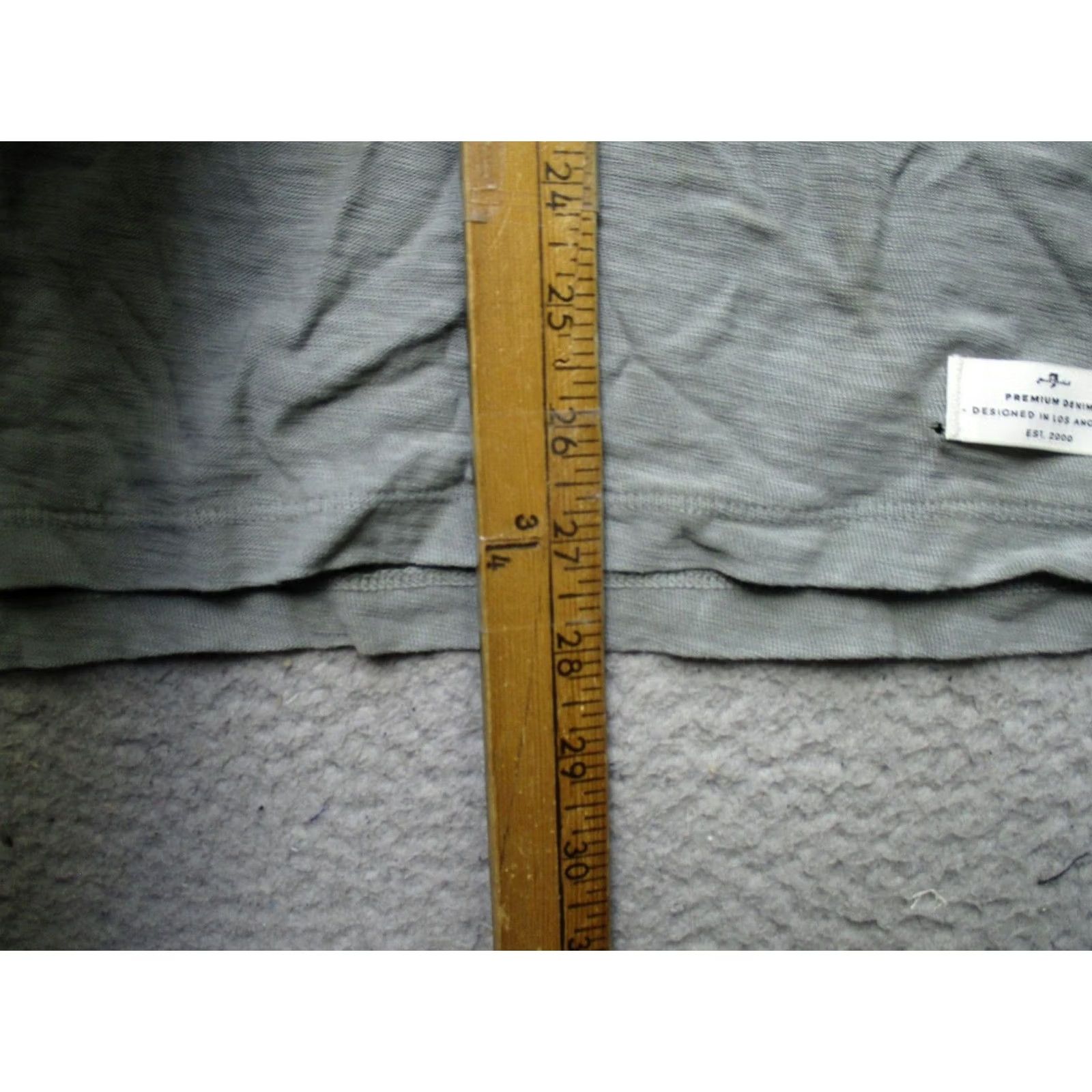 7 For All Mankind 7 For All Mankind Shirt Mens Large Gray Green Long Sleeve Henley Casual Soft Size US M / EU 48-50 / 2 - 6 Thumbnail