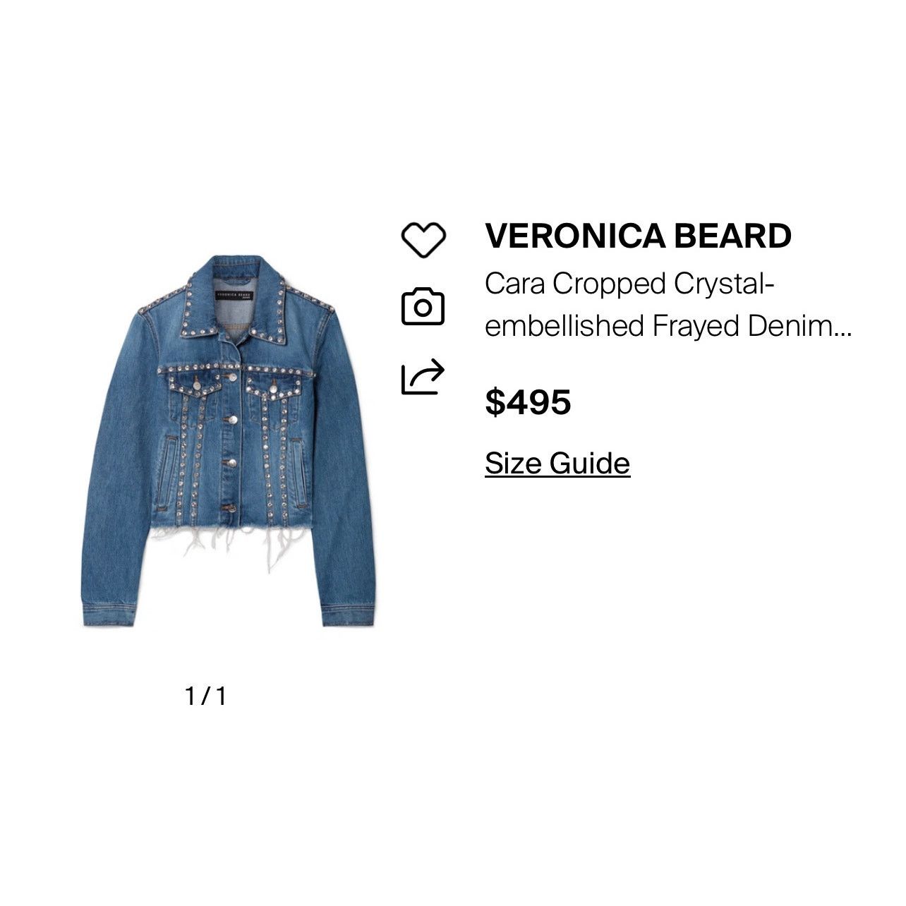 Veronica Beard ❣️RTP $500❣️ Veronica Beard Denim Rhinestones Jeans Jacket Size XS / US 0-2 / IT 36-38 - 12 Thumbnail