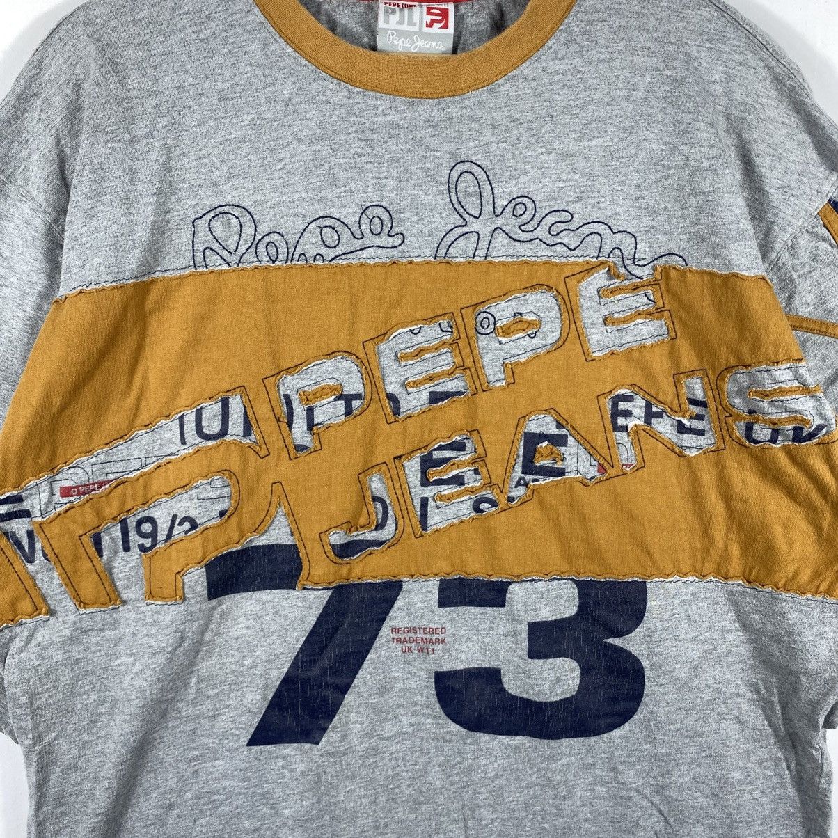 Pepe Jeans Vintage 00's PEPE JEANS Cut & Sew Design Tee Shirt Size US XL / EU 56 / 4 - 2 Thumbnail