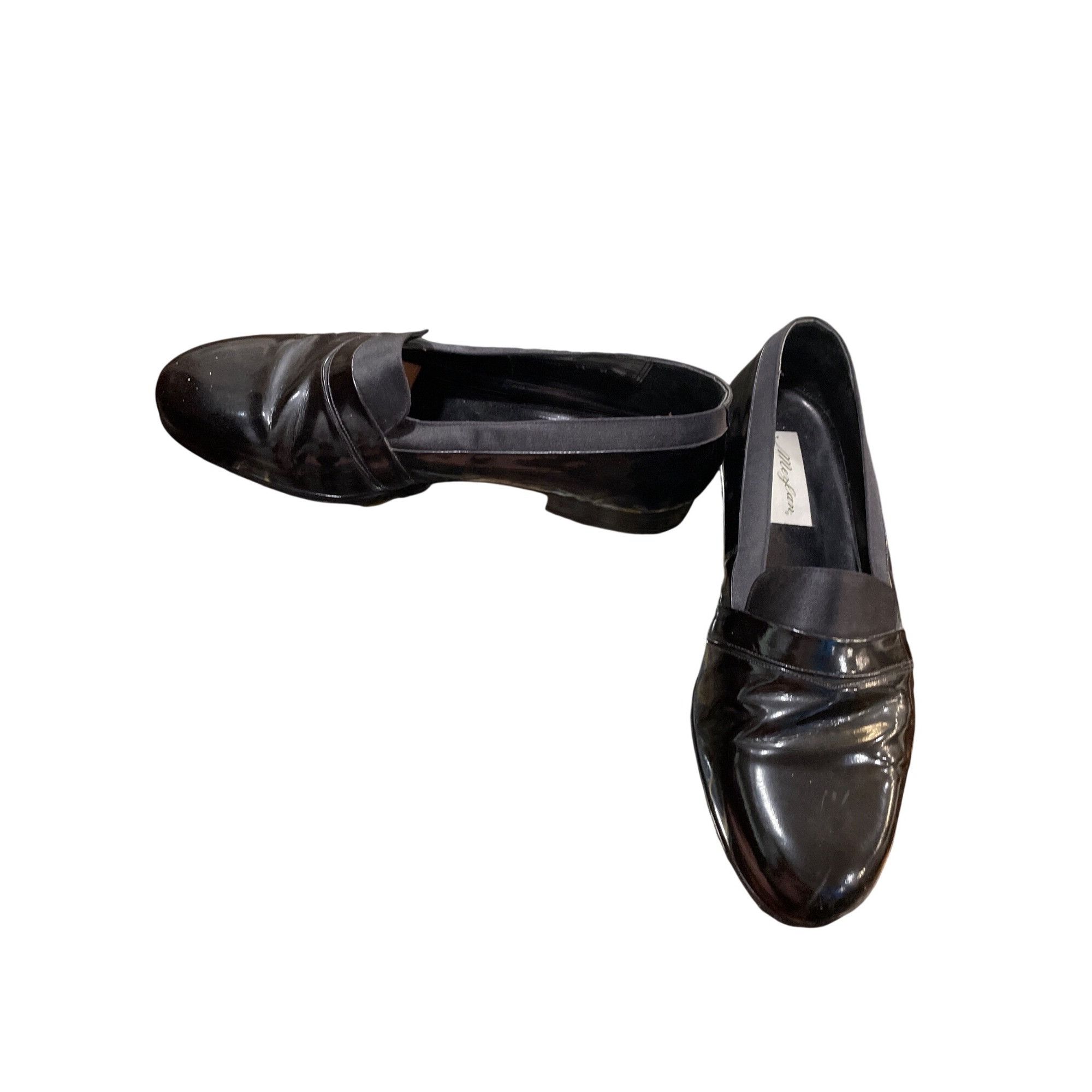 Mezlan Mezlam Mirage mens handmade black patent leather slip on loa Size US 11 / EU 44 - 2 Thumbnail