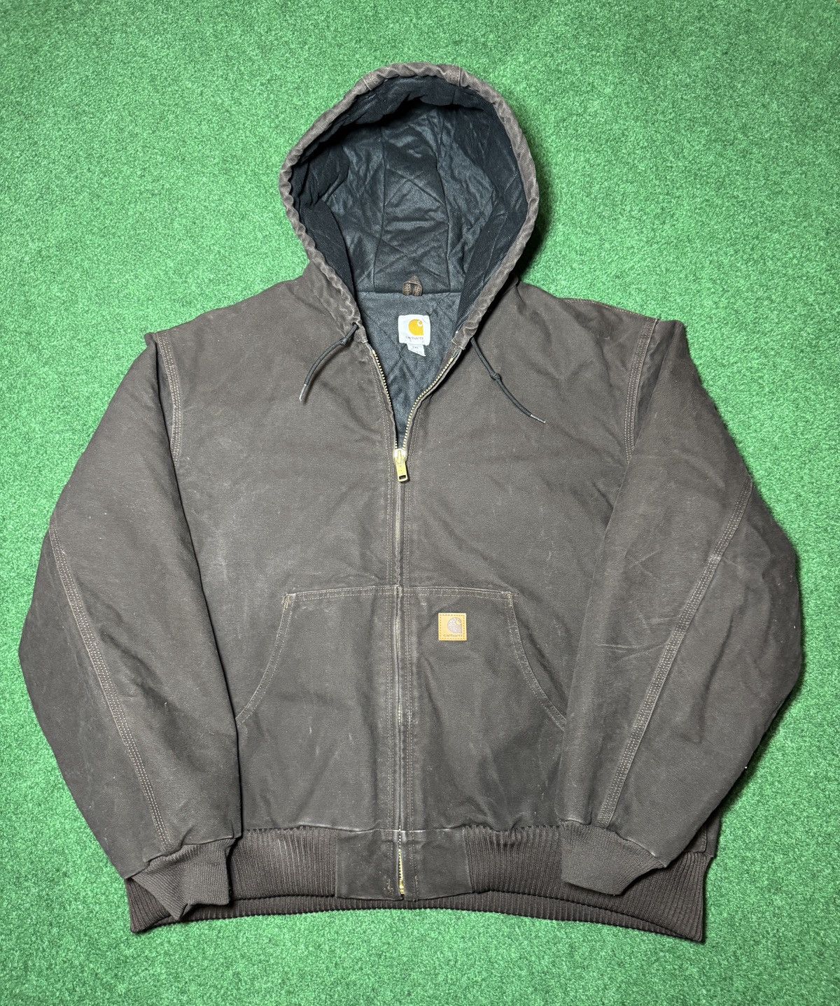 Carhartt × Vintage Vtg 90s Carhartt Brown Quick Duck Detroit Full Zip Jacket Size US XL / EU 56 / 4 - 1 Thumbnail