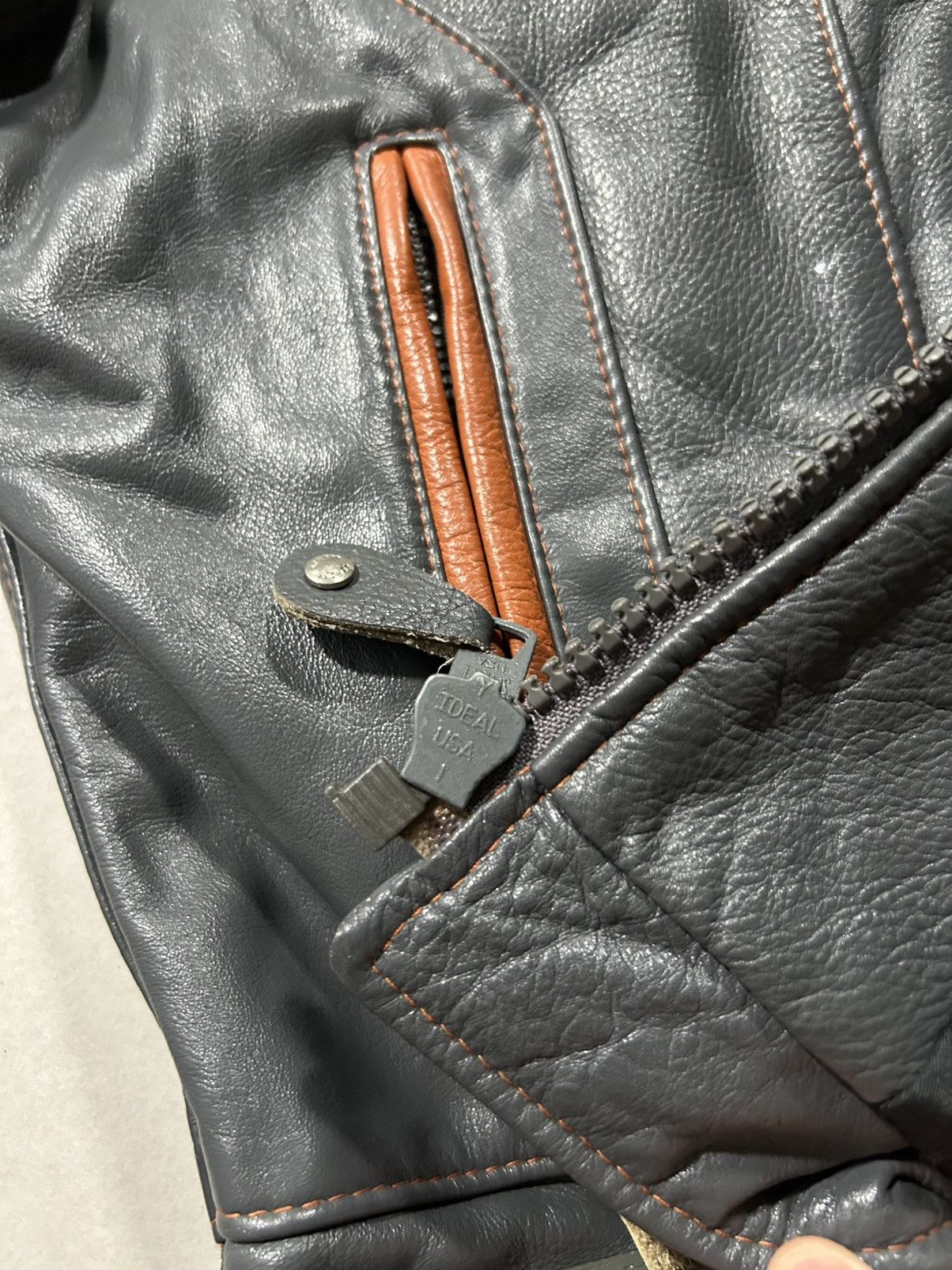 Harley Davidson × Schott × Vintage VERY RARE LEATHER JAKET SCHOTT Size US XL / EU 56 / 4 - 15 Thumbnail