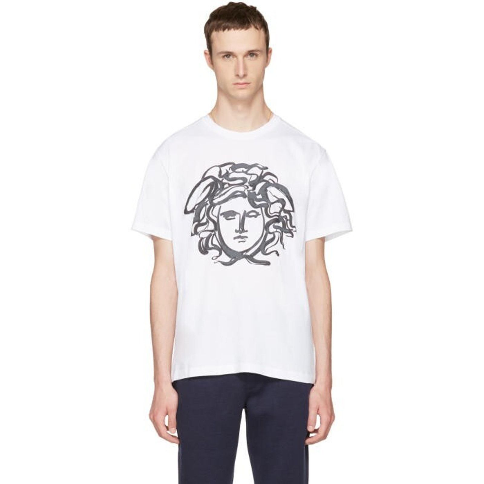 Versace Versace Painted Medusa Head T-shirt White size M | MSRP $395 Size US M / EU 48-50 / 2 - 8 Thumbnail