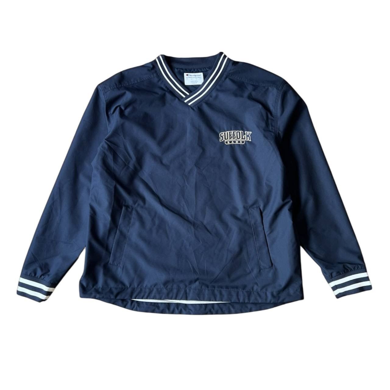 Vintage SUFFOLK RAMS USA VINTAGE CHAMPION NAVY MENS JACKET RARE SZ L Size US L / EU 52-54 / 3 - 1 Thumbnail