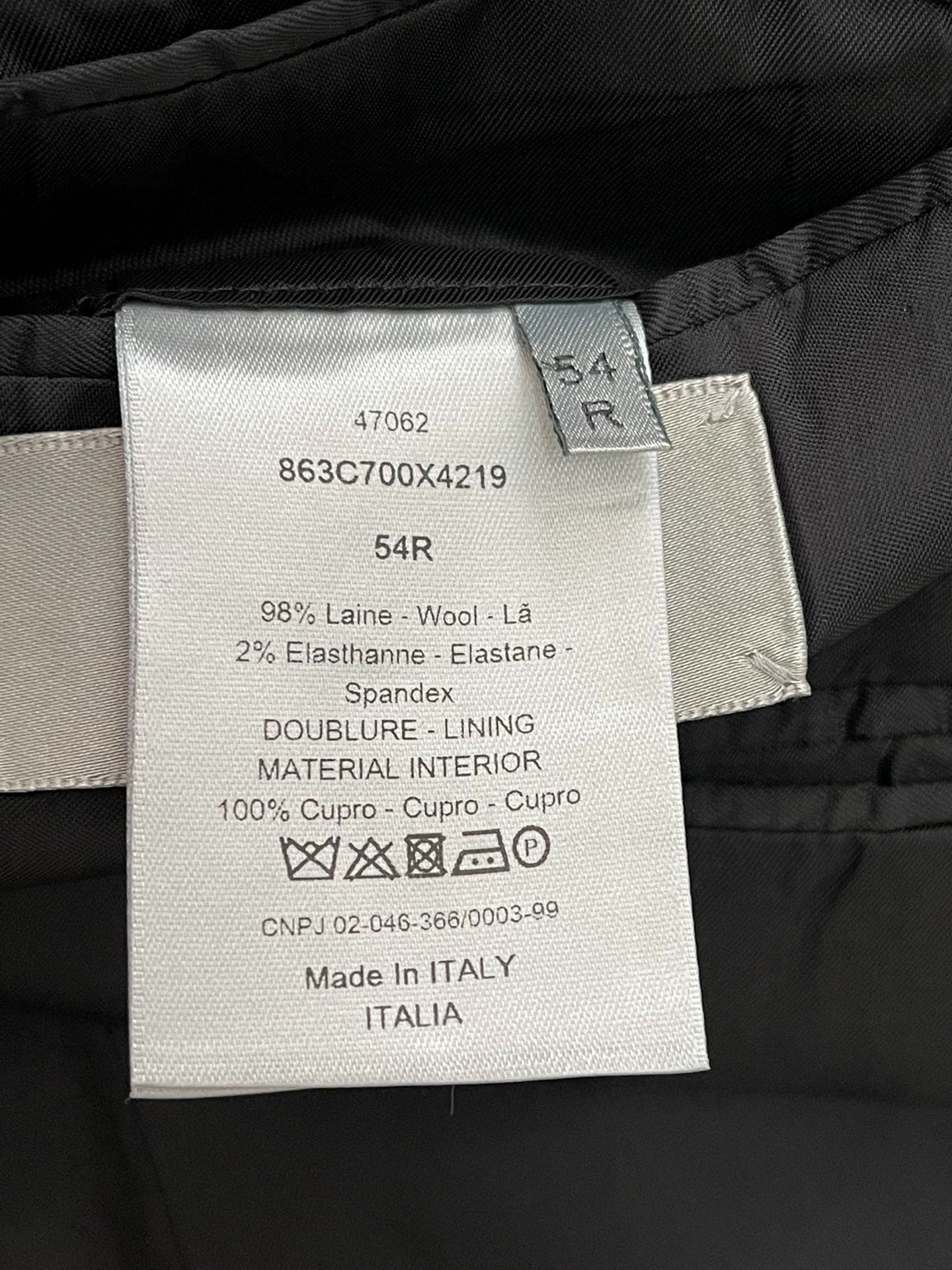 Dior Dior Atelier Basic Regular Fit 100% Wool Black Suit 54 Men's Size 54R - 5 Thumbnail