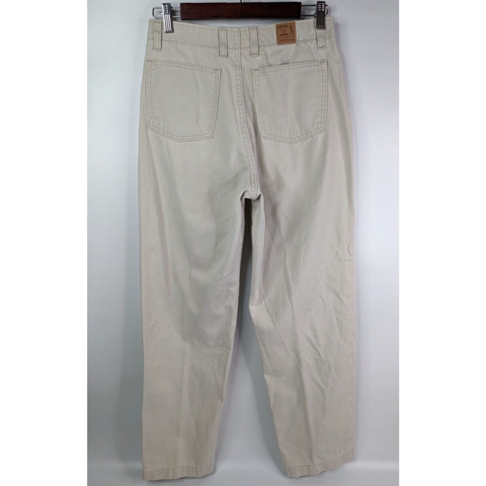 Lee VINTAGE Lee Riders Beige Women's Pants High Waist Size 6 Union Made in USA Size 28" / US 6 / IT 42 - 4 Thumbnail