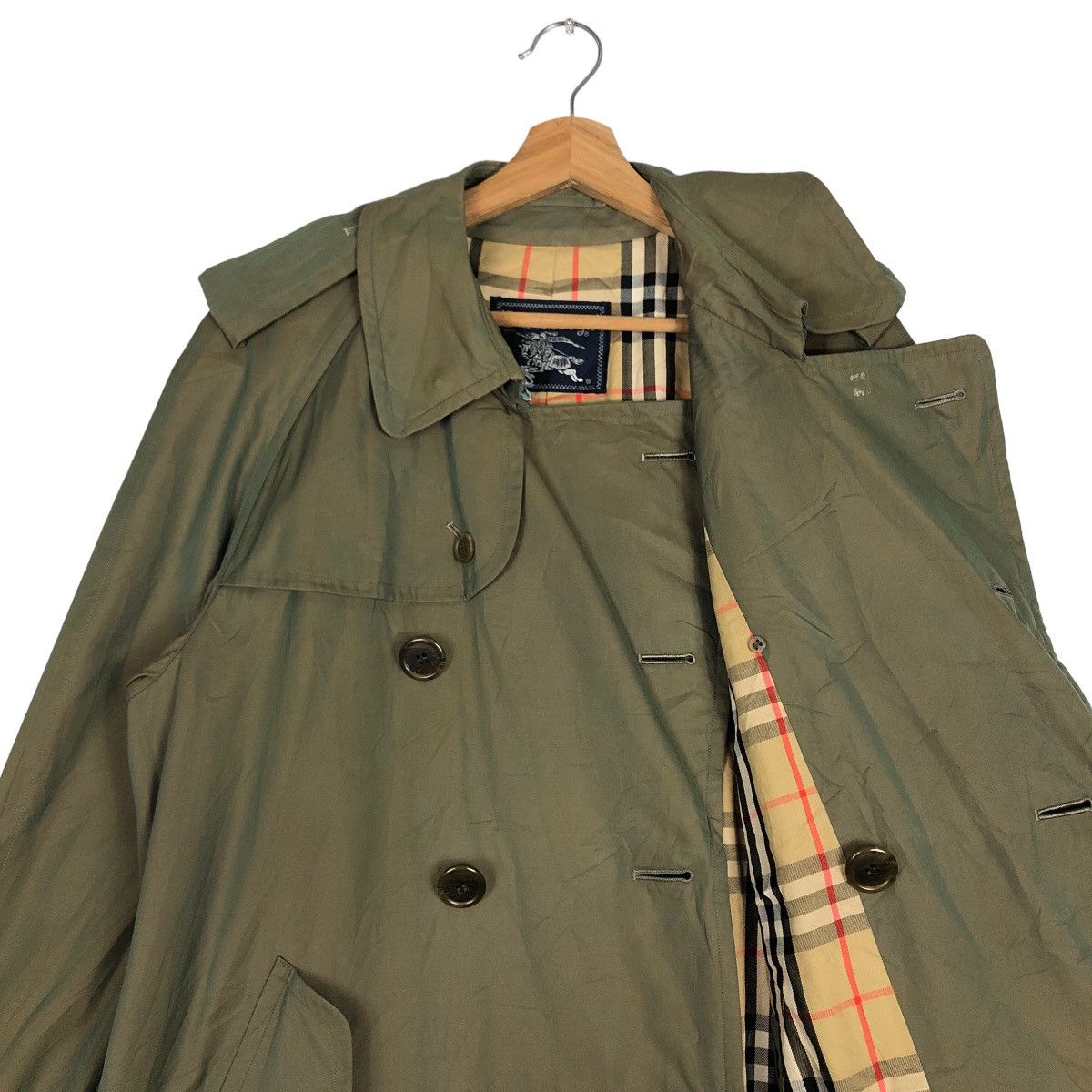 Burberry 🔥Vintage Burberrys Long Jacket Roped Bondage Nova Check Size US M / EU 48-50 / 2 - 12 Thumbnail
