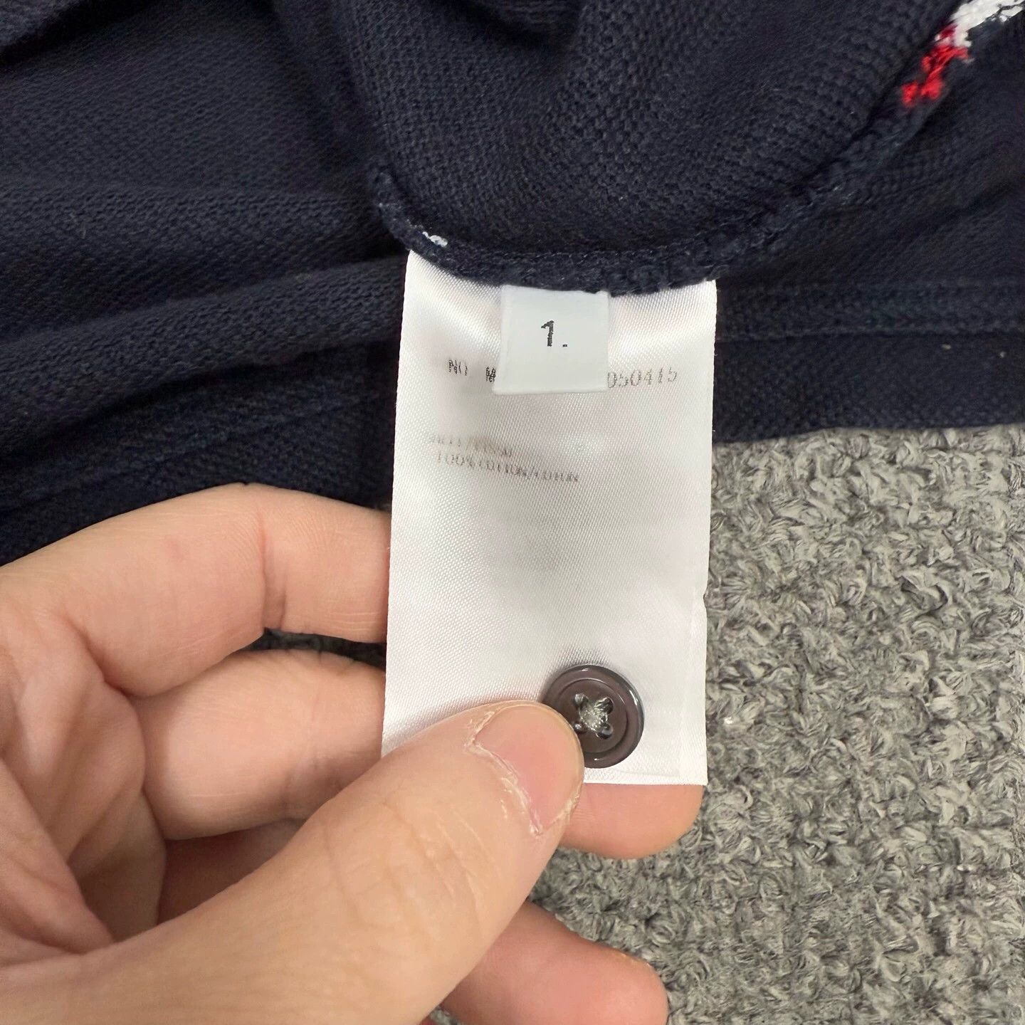 Thom Browne Thom Browne TB Navy Stripe Back Short Sleeve 1 Size US S / EU 44-46 / 1 - 4 Thumbnail