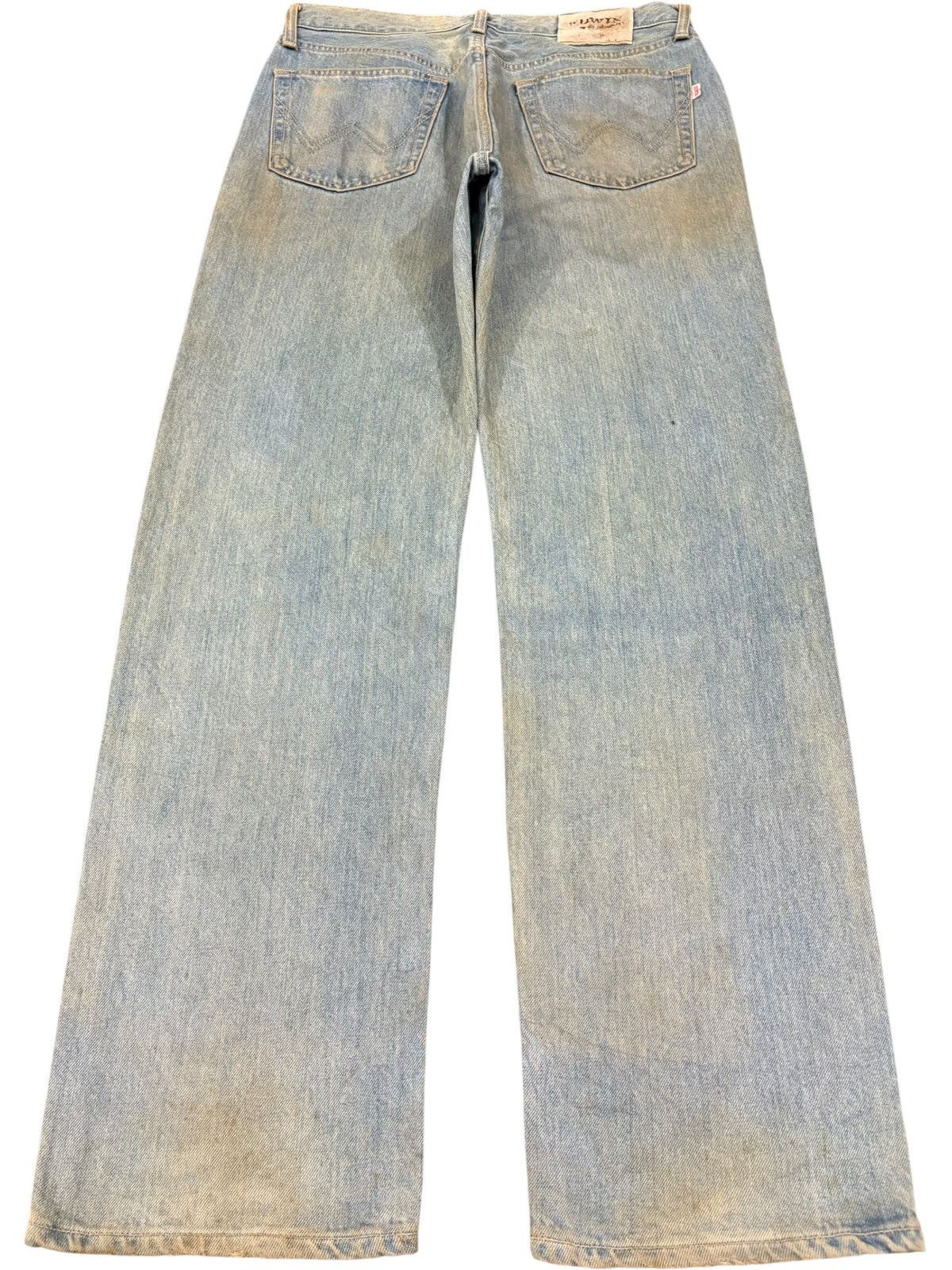 Edwin Vintage Edwin 1994 Mud Wash Distressed Loose Baggy Jeans Size US 34 / EU 50 - 2 Thumbnail