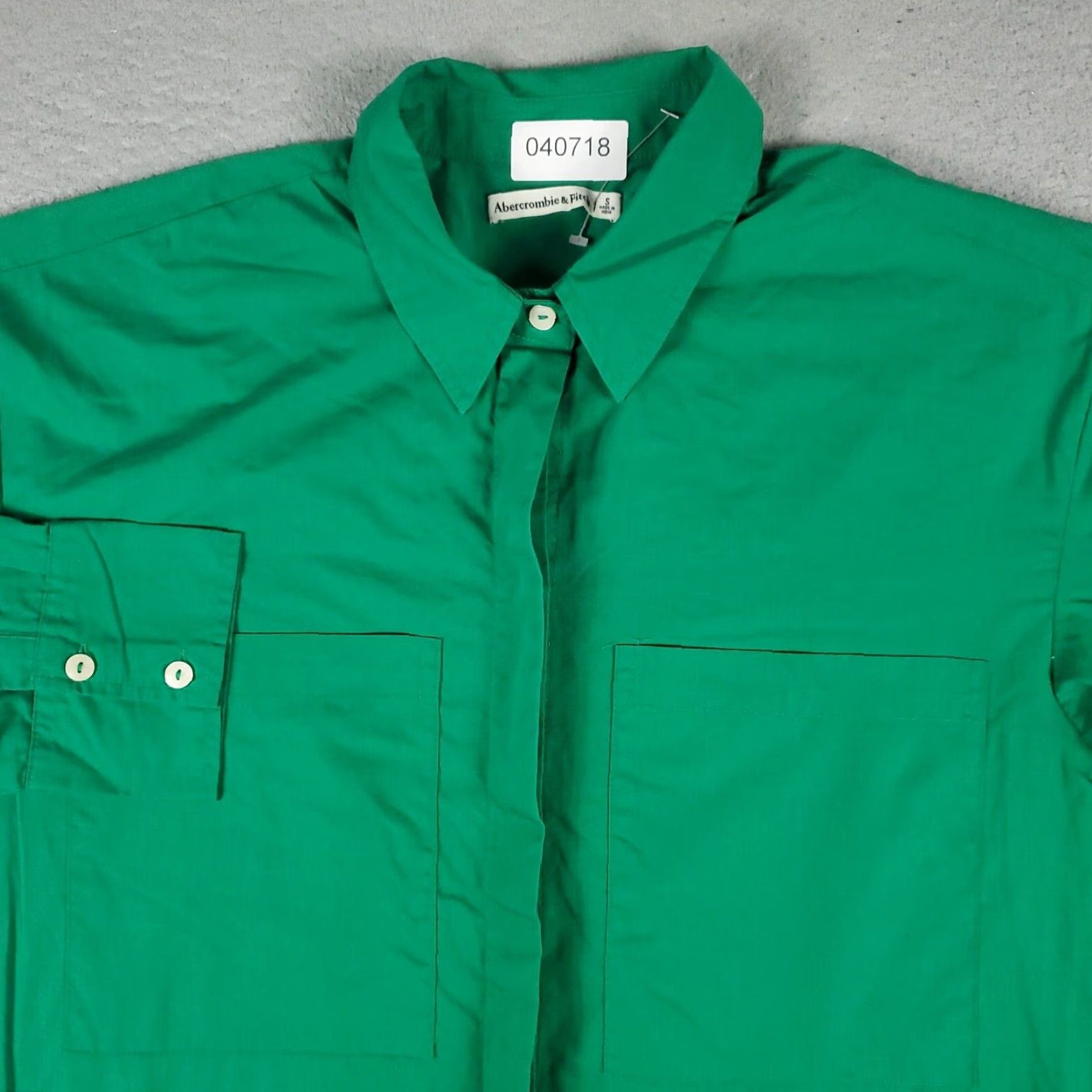 Abercrombie & Fitch Abercrombie & Fitch Green Long Sleeve Shirt Dress for Women Small Size S / US 4 / IT 40 - 2 Thumbnail