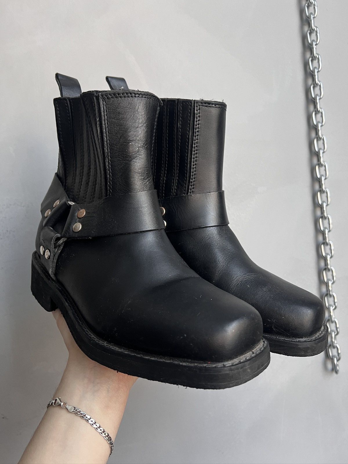 Wrangler Guidi style western Leather Ankle Boots Japanese Style Size US 7 / EU 40 - 1 Thumbnail