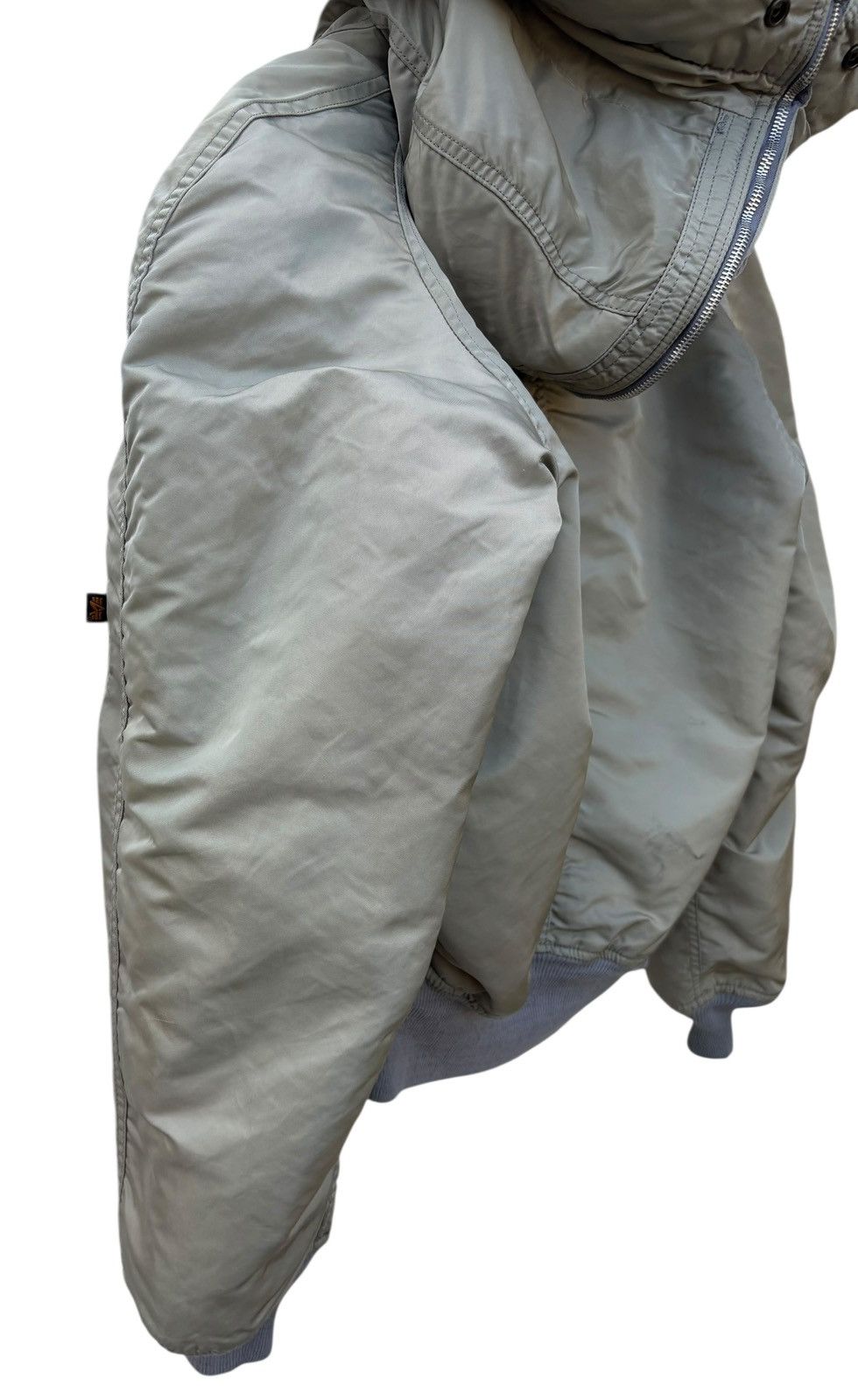 Alpha Industries Vintage Alpha Industries Bombers Hoodie Flight Jacket Size US M / EU 48-50 / 2 - 15 Thumbnail