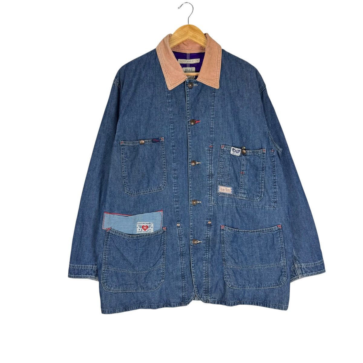 Blue Blue Japan 🔥BLUE BLUE JAPAN INDIGO DENIM CHORE JACKET Size US M / EU 48-50 / 2 - 2 Thumbnail