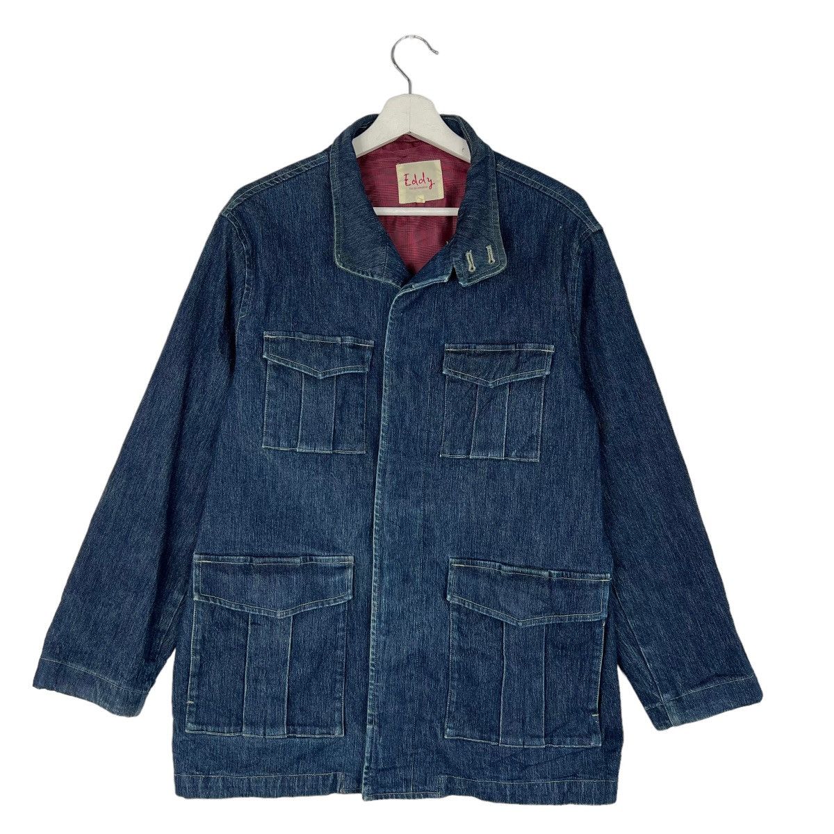 Japanese Brand 💥 EDDY DENIM CHORE JACKET Size US M / EU 48-50 / 2 - 1 Thumbnail