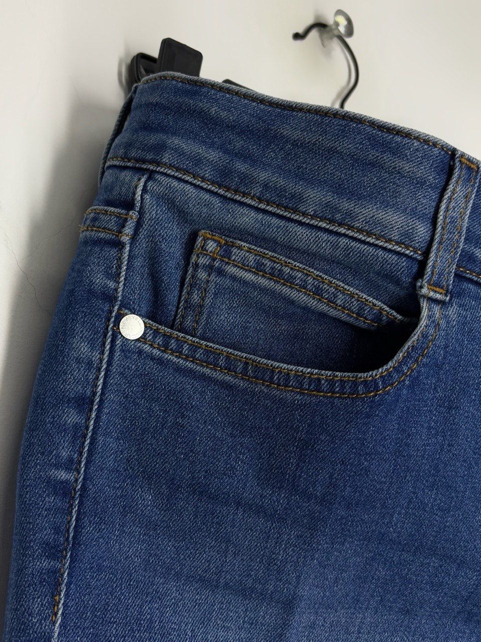 Stella McCartney Stella McCartney Rhinestones Floral Mid Rise Straight Jeans Size 28" / US 6 / IT 42 - 8 Thumbnail