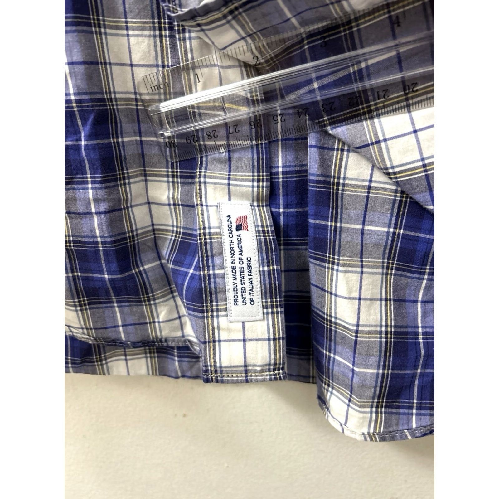 Brooks Brothers VTG Brooks Brothers Regent Polo Shirt Mens XL Blue Plaid Button-Down Collar Made In USA Size US XL / EU 56 / 4 - 7 Thumbnail