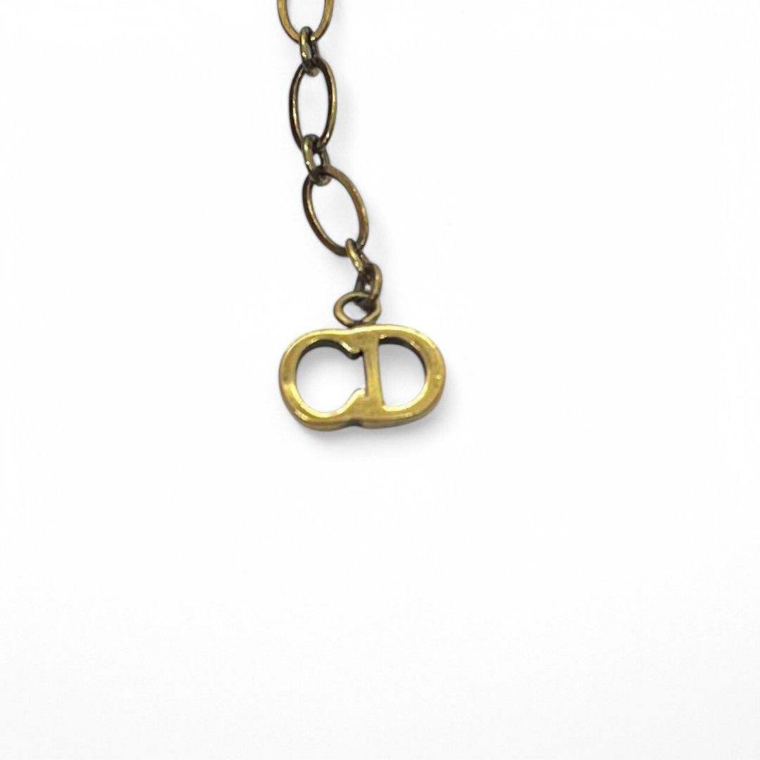 Dior Dior - J'Adior Vintage Choker Chain Black Gold Size ONE SIZE - 14 Thumbnail