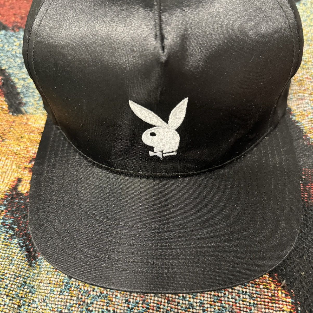 Playboy × Supreme PLAYBOY X SUPREME SNAPBACK HAT BLACK Size ONE SIZE - 2 Thumbnail