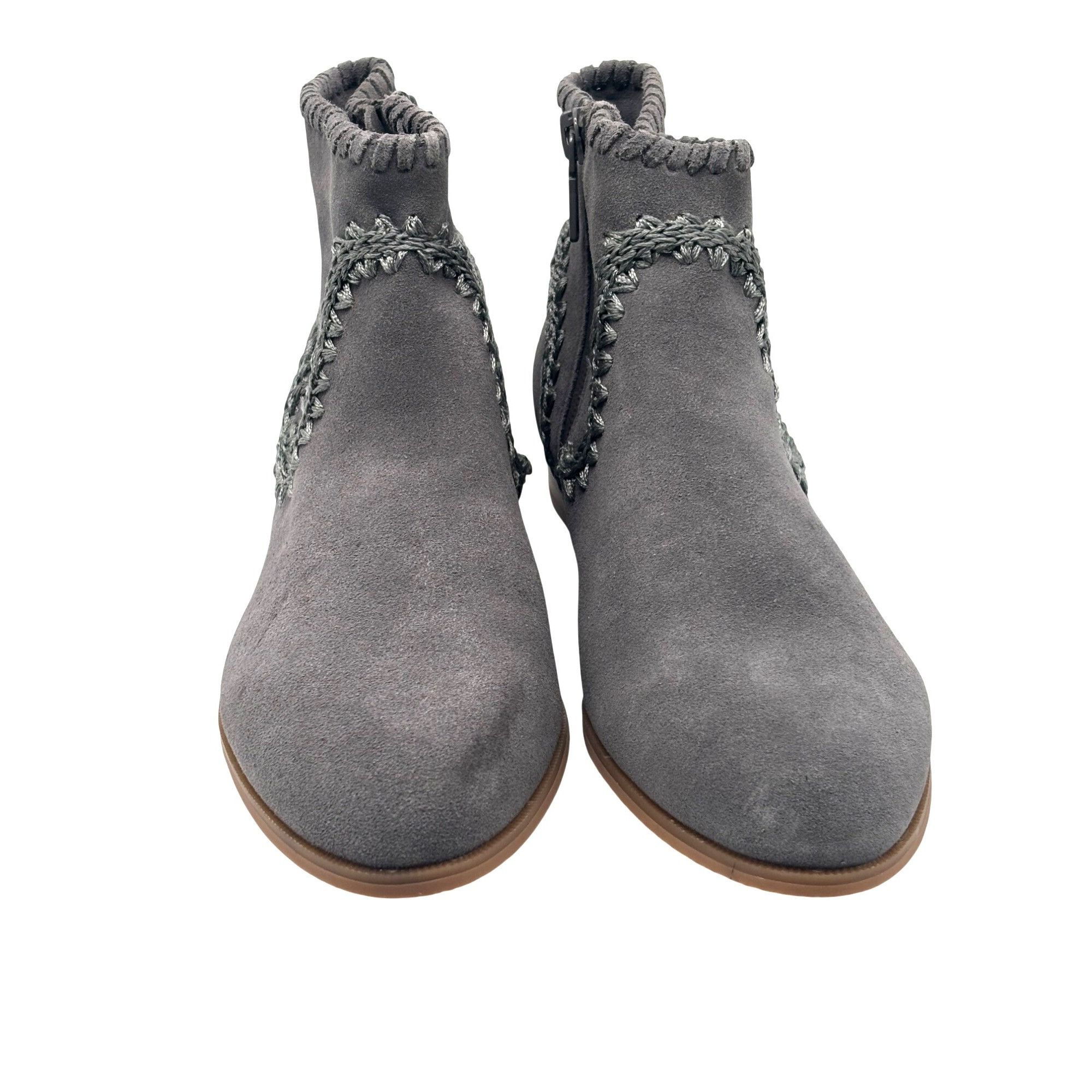Jack Rogers Jack Rogers Gemma Suede Ankle Booties, Gray, Size 5.5, M Size US 5.5 / IT 35.5 - 4 Thumbnail
