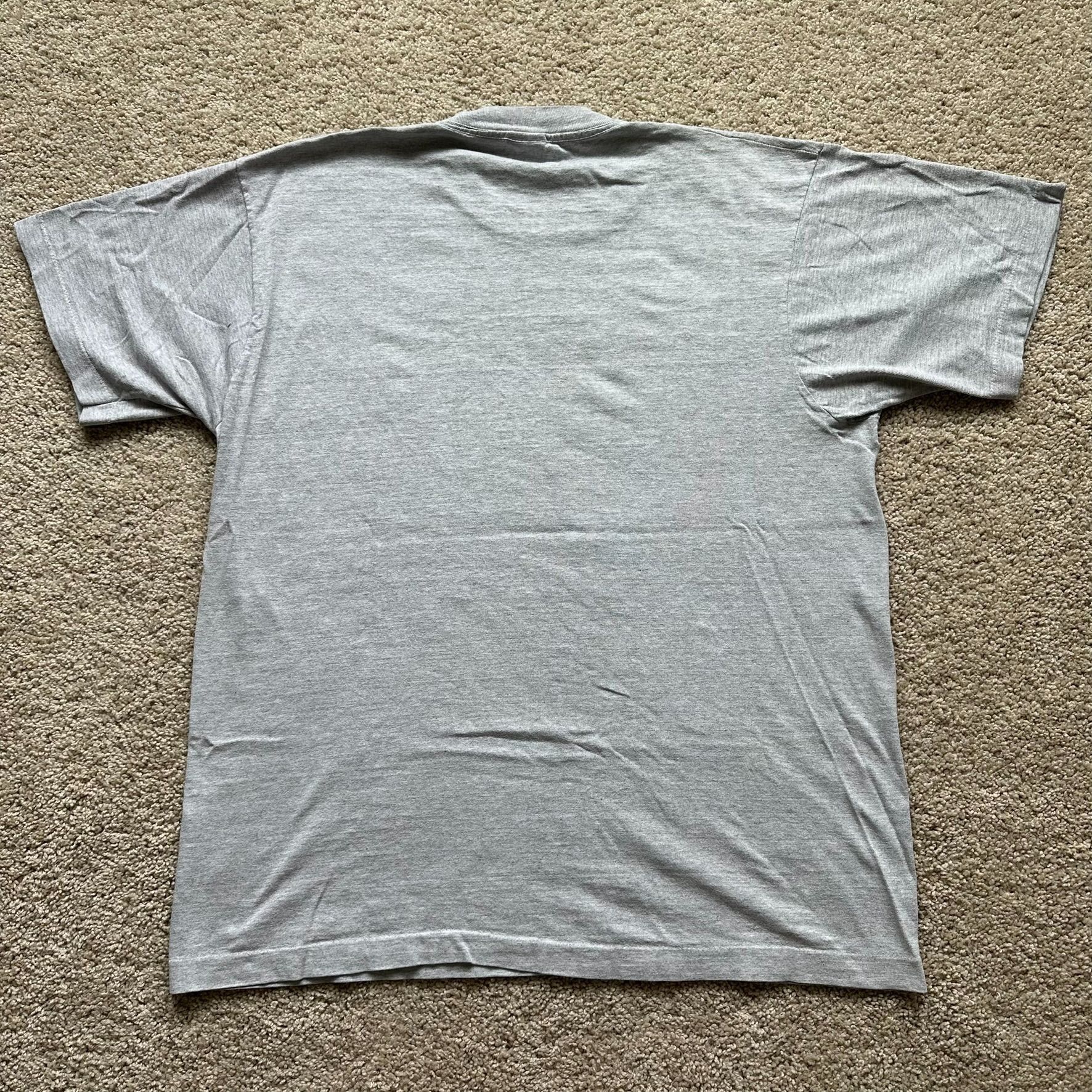 Vintage Vintage 80s Confused State Funny T-Shirt Single Stitch Colle Size US XL / EU 56 / 4 - 6 Thumbnail