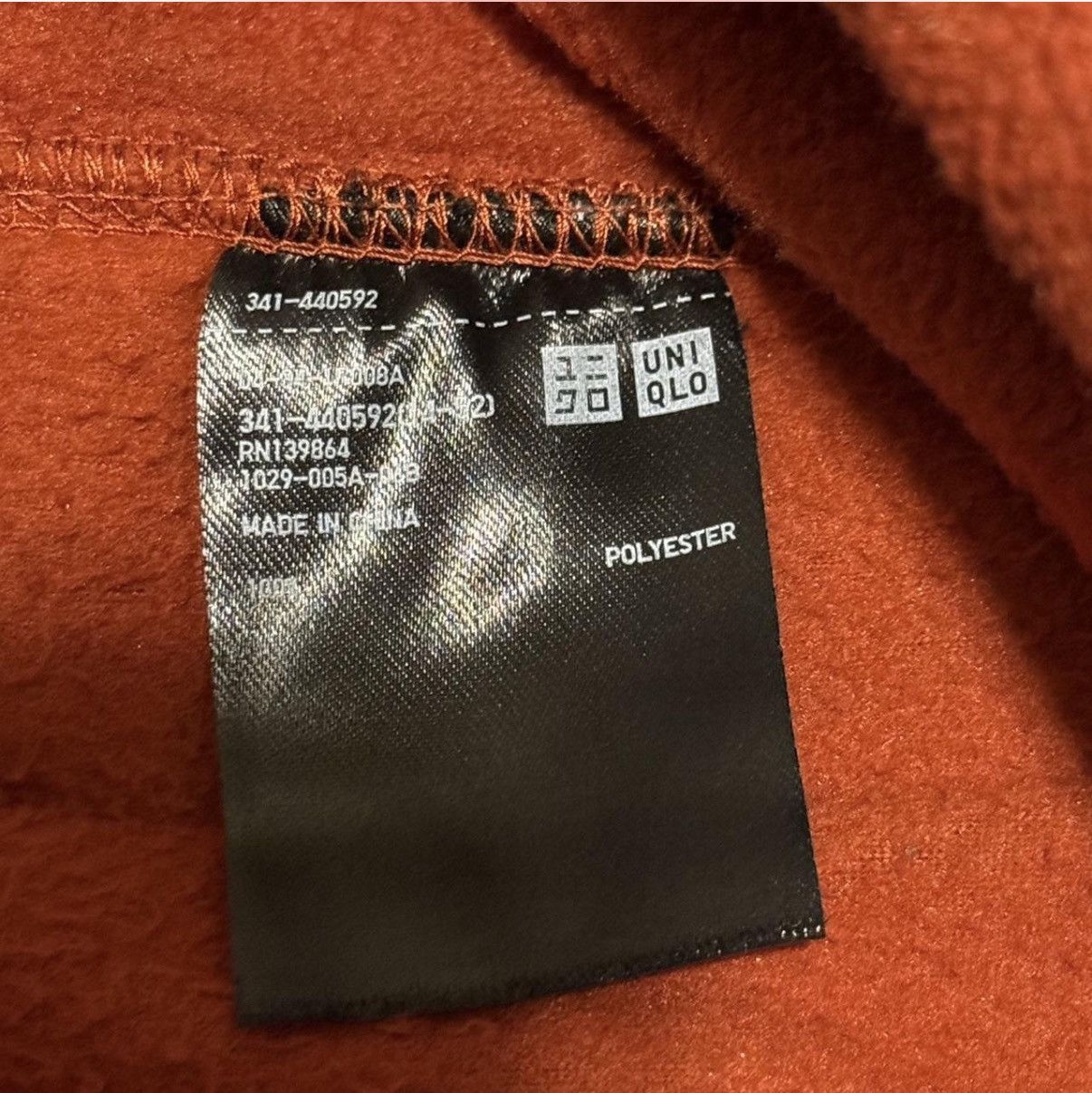 Uniqlo Uniqlo Burnt orange fleece jacket Size US XS / EU 42 / 0 - 3 Thumbnail