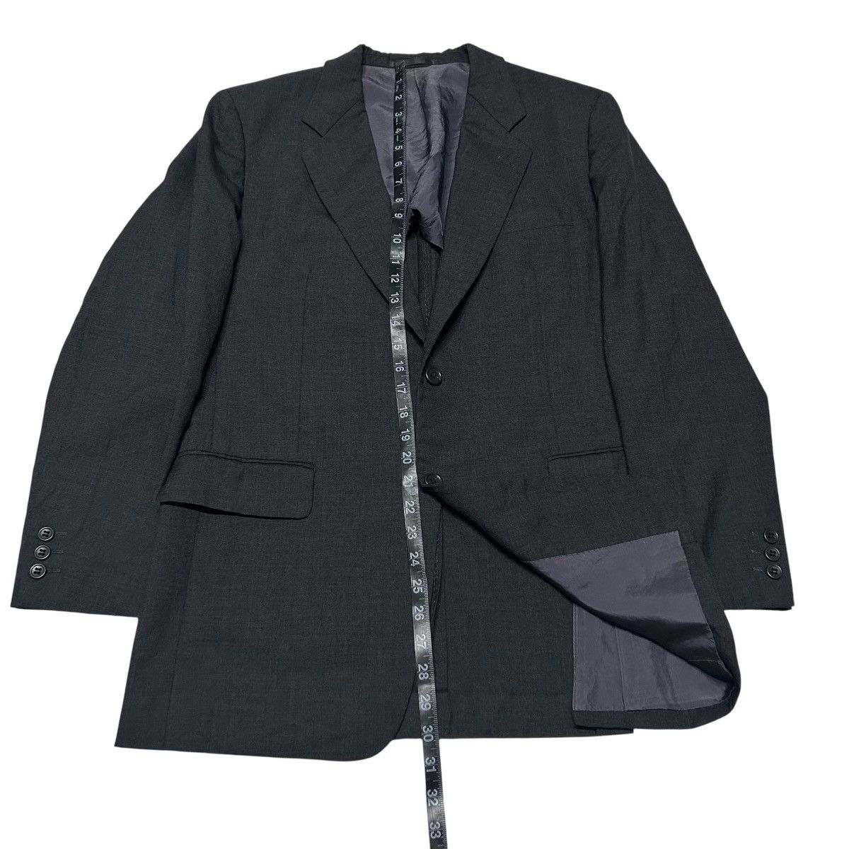 Issey Miyake 522 80s ISSEY MIYAKE vintage suit set up archive gray wool Size 42R - 14 Thumbnail