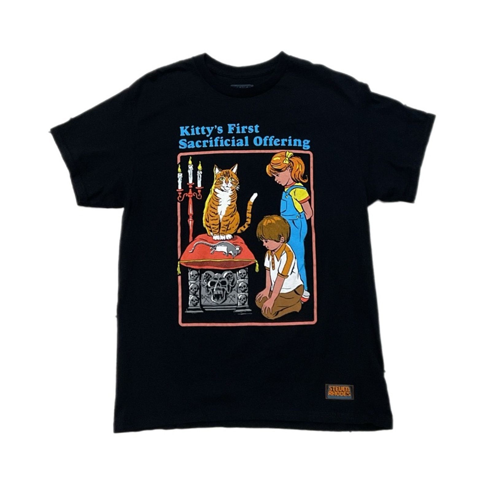 Vintage Steven Rhodes “Kitty’s First Sacrificial Offering” T-Shirt Size US M / EU 48-50 / 2 - 1 Thumbnail