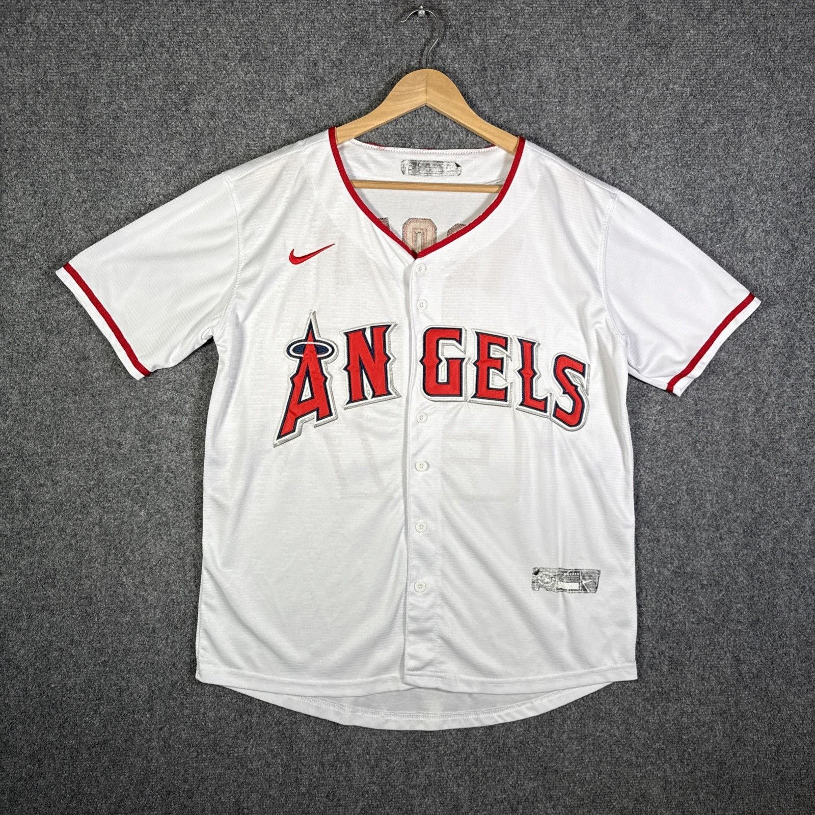 Nike Los Angeles Angels Jersey Mens Small White Nike Mike Trout Size US S / EU 44-46 / 1 - 1 Thumbnail