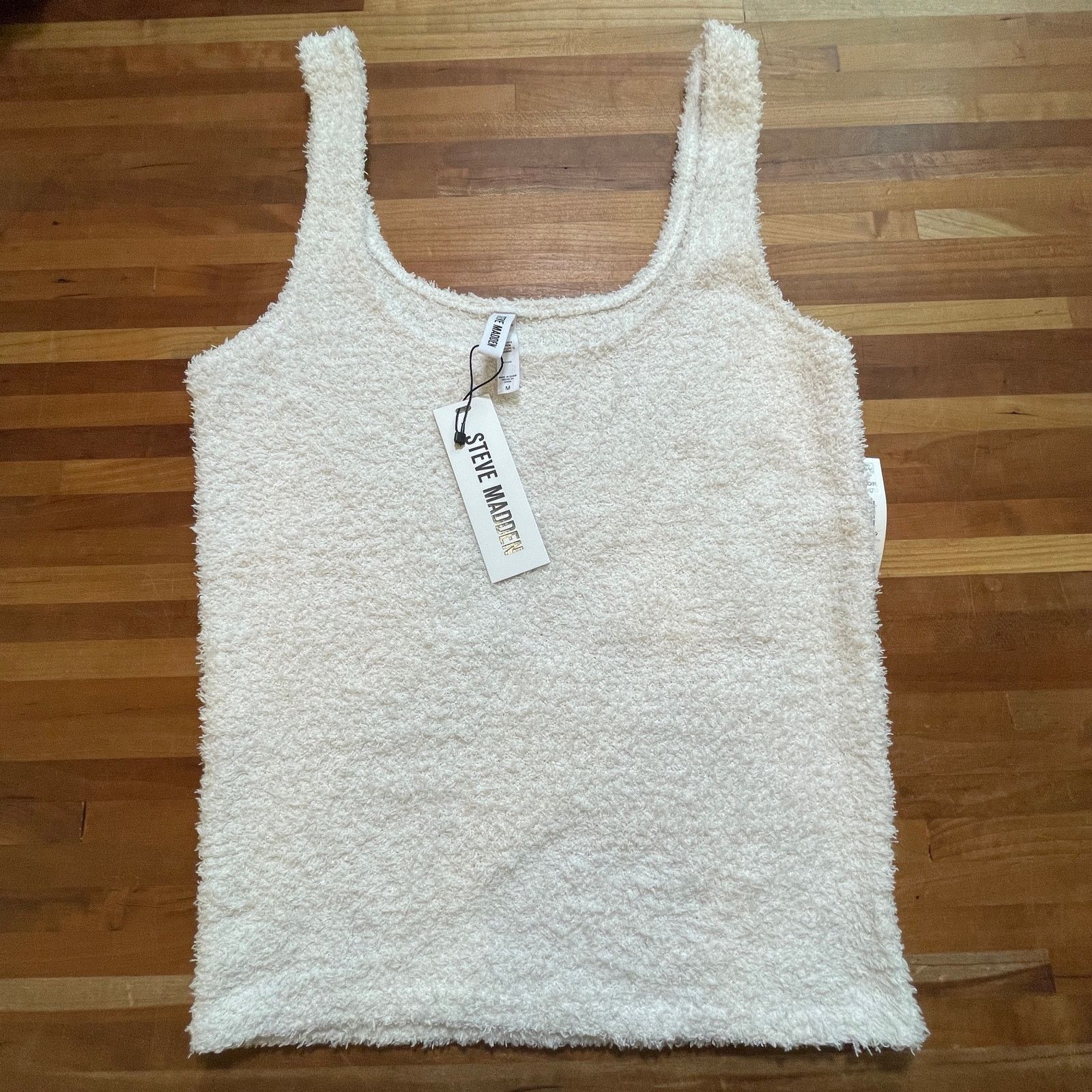 Steve Madden Steve Madden Women's Chenille Sleep Tank Top white Medium Size M / US 6-8 / IT 42-44 - 1 Thumbnail