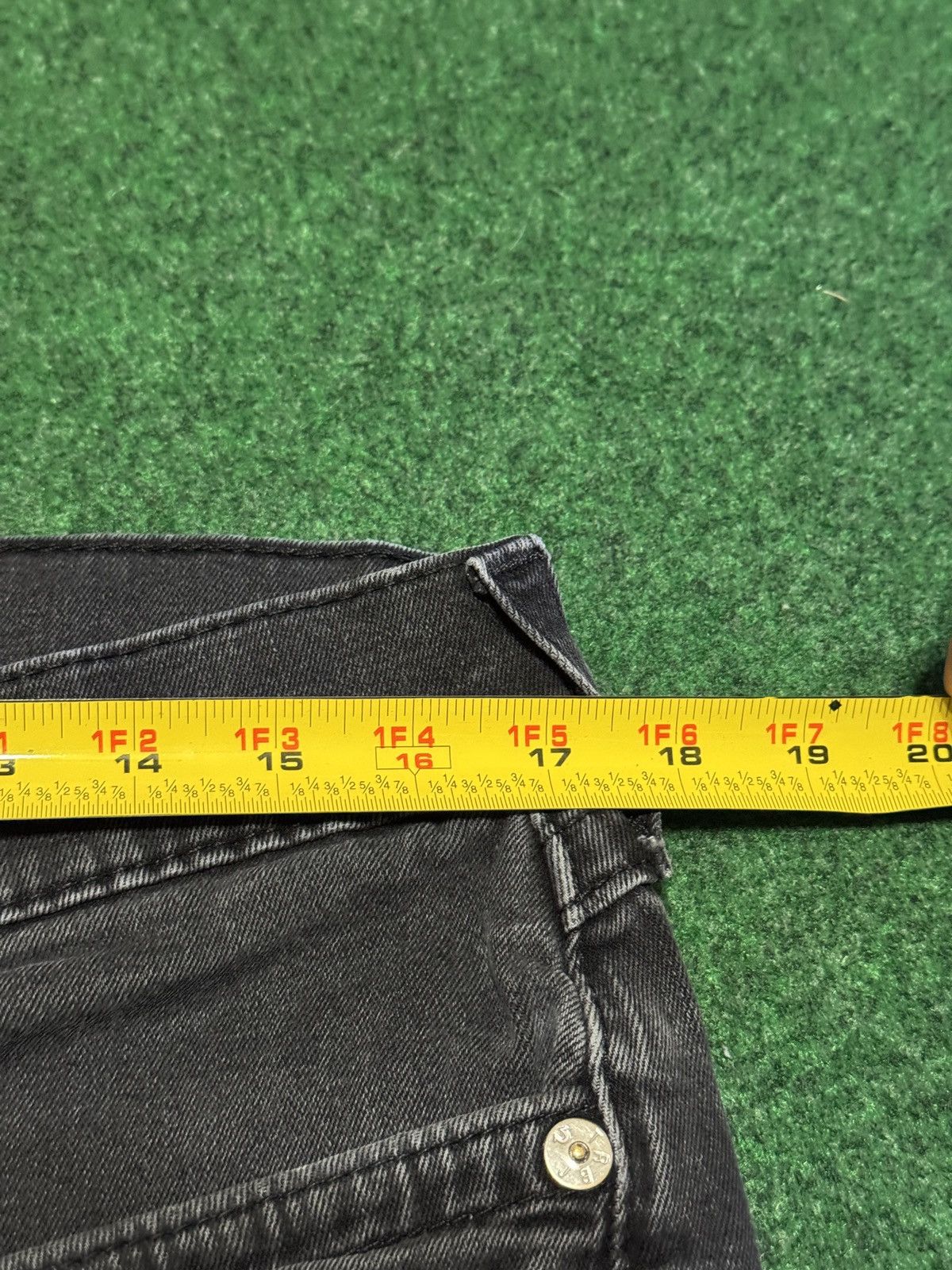 True Religion True Religion Black Denim Straight Leg 34x26 Y2K Jeans Size US 34 / EU 50 - 7 Thumbnail