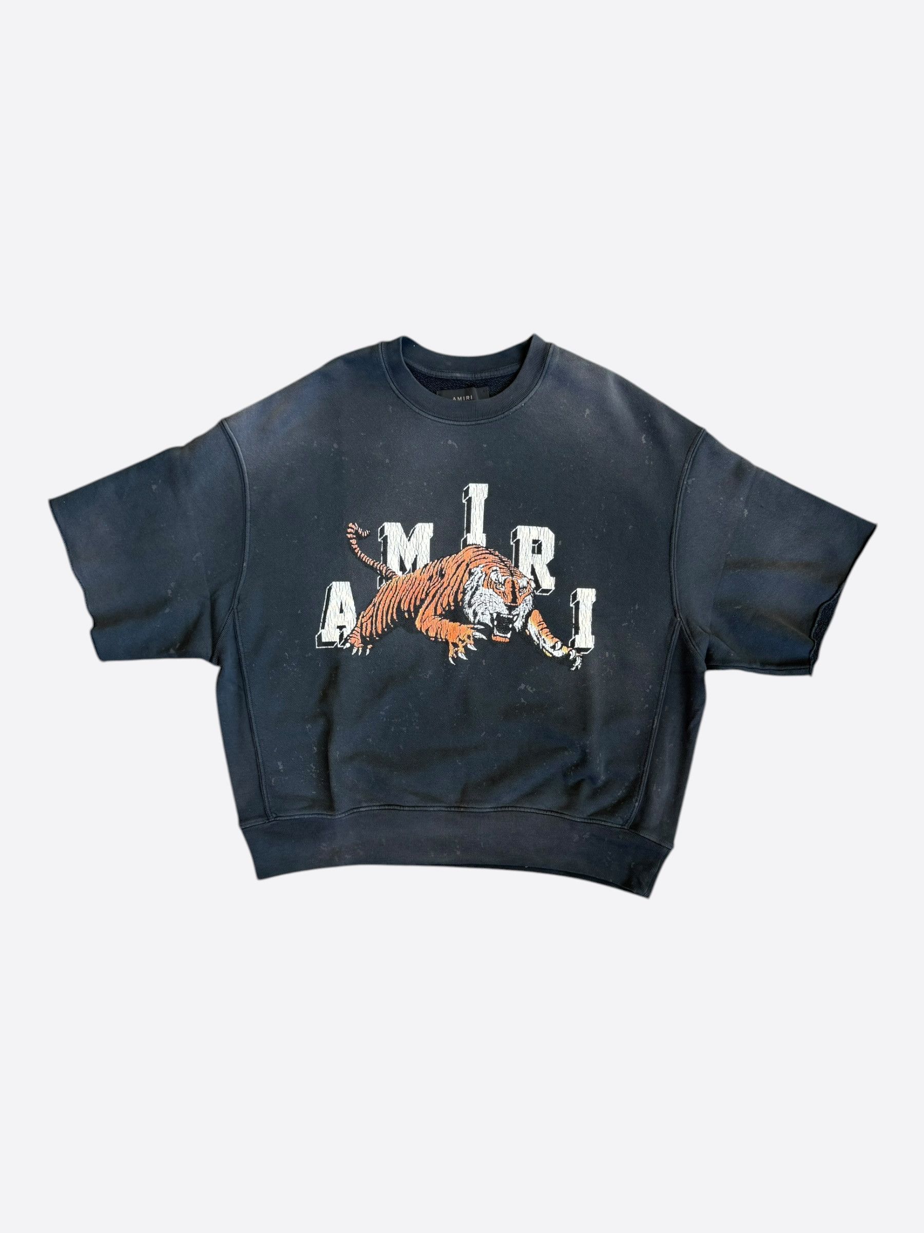 Amiri Amiri Black & White Tiger Logo Sweater T-Shirt Size US XXL / EU 58 / 5 - 1 Thumbnail