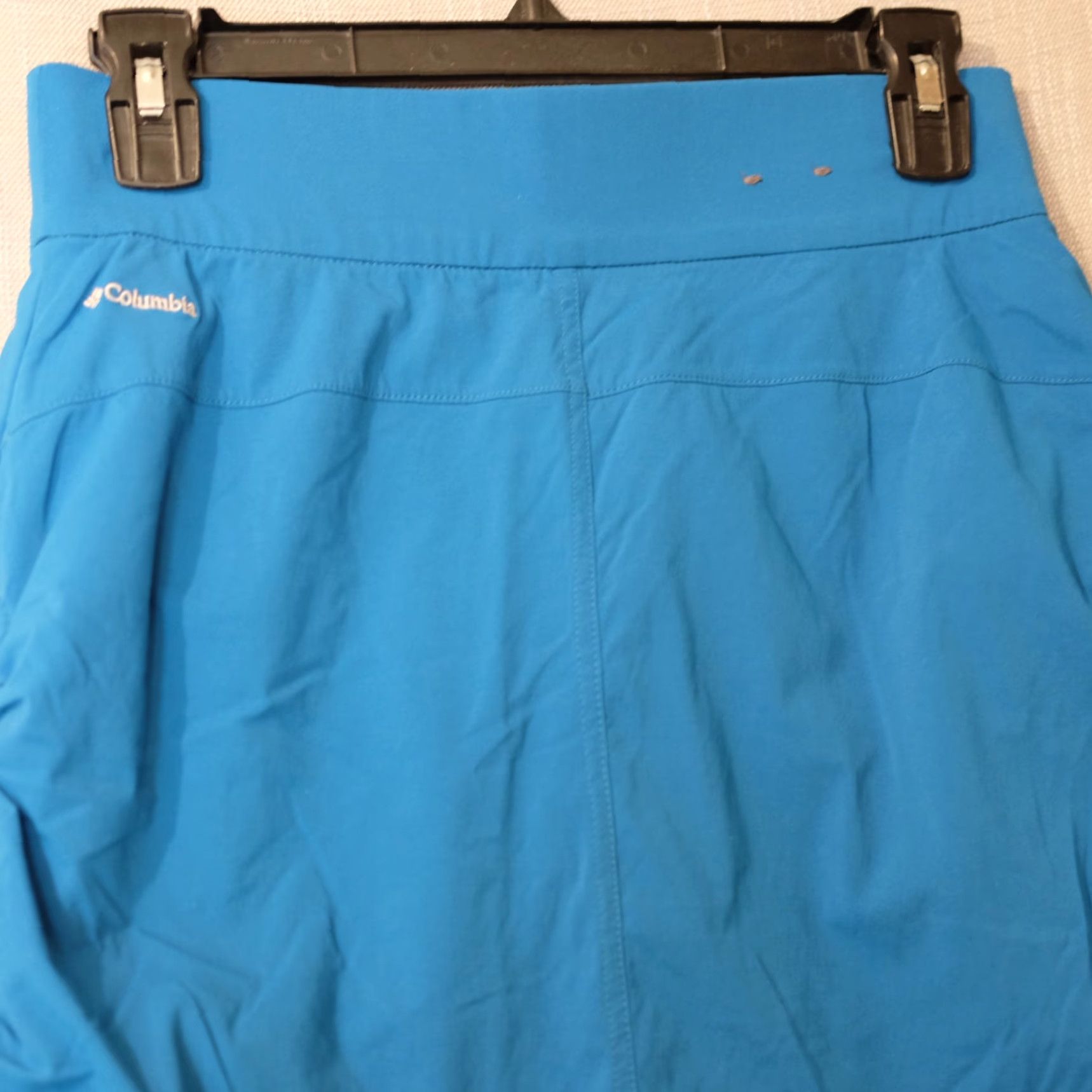 Vintage Columbia Active Skort Women's S Blue Green Ruched Pull On Short Skirt Athletic Golf Hiking Tennis Size ONE SIZE - 6 Thumbnail