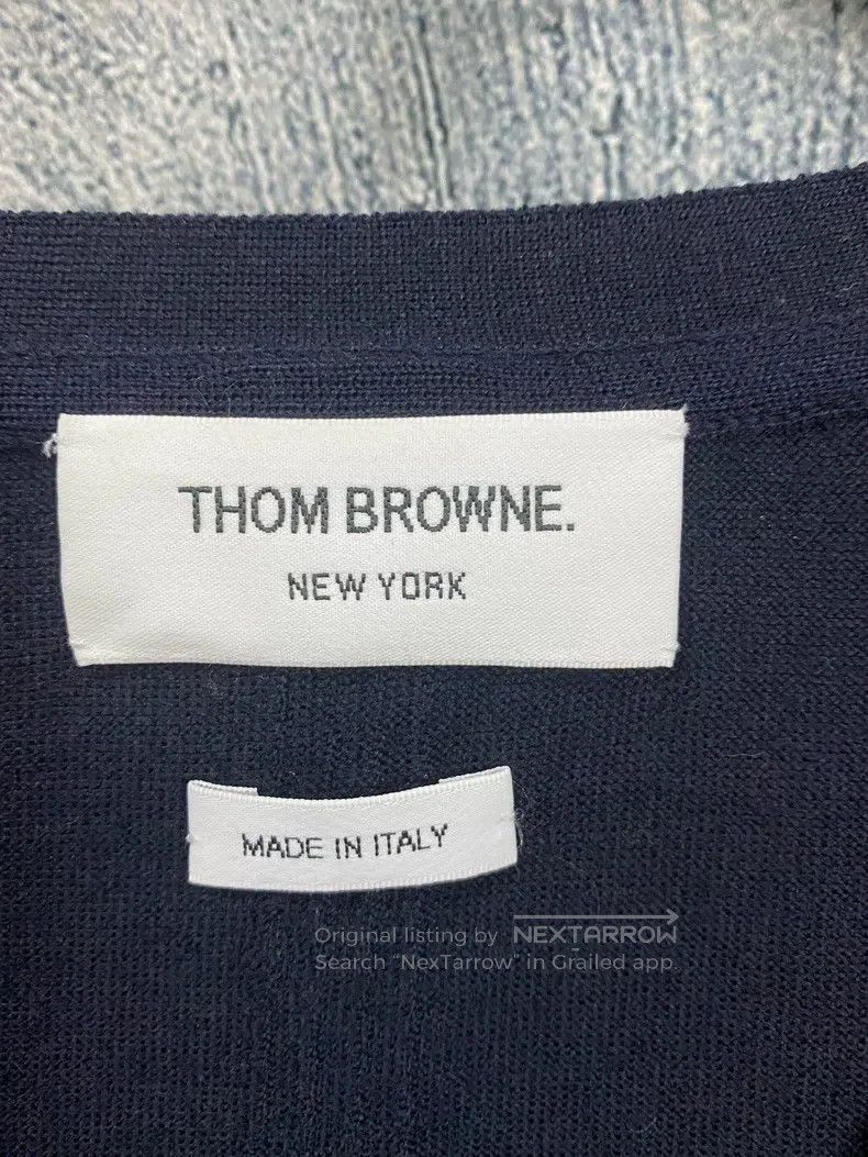 Thom Browne Thom Browne Colorblock Striped Single-Breasted Wool Sweate Size XS / US 0-2 / IT 36-38 - 4 Thumbnail