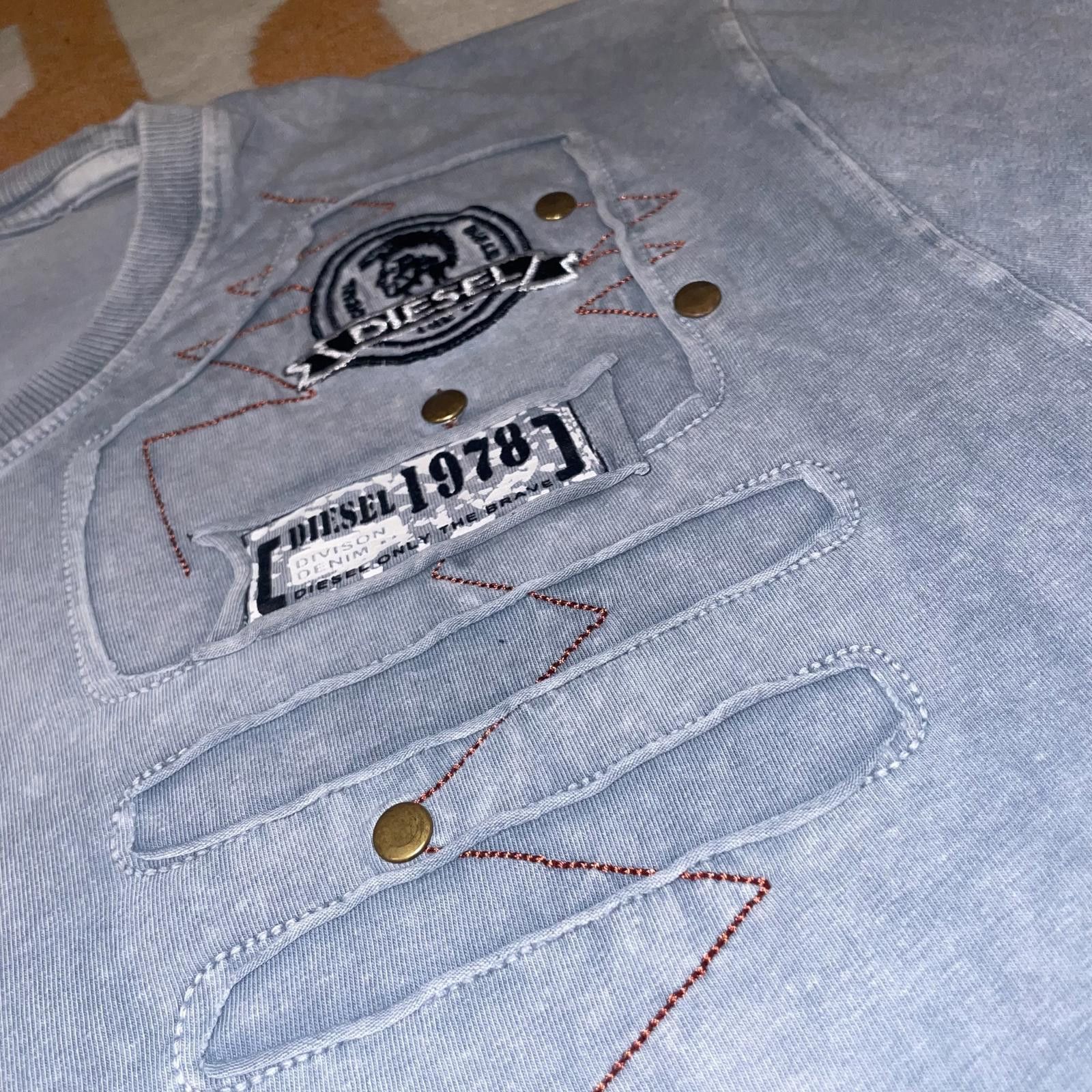 Diesel Diesel 00s Embroidered Dyed T-Shirt 3XL Size US XL / EU 56 / 4 - 4 Thumbnail