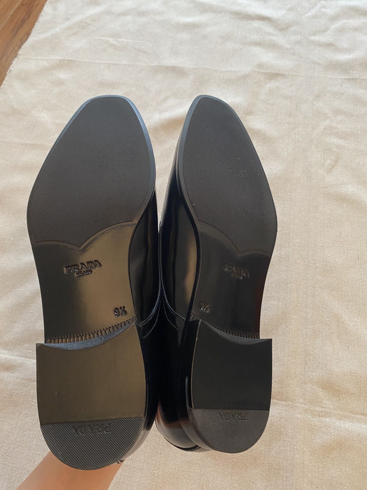 Prada Prada Black Leather Derby Size 10.5 NWT Size US 10.5 / EU 43-44 - 8 Thumbnail