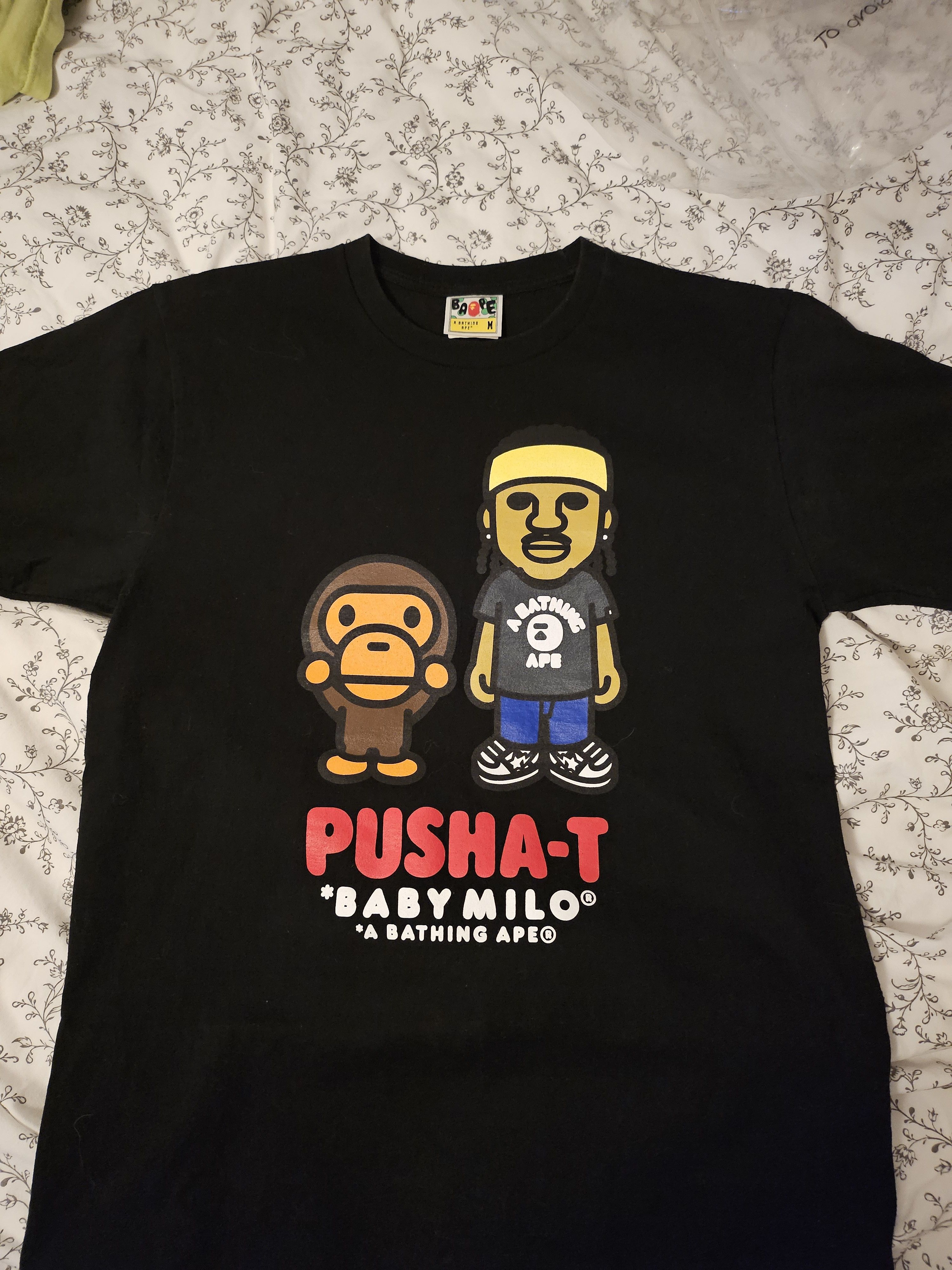 Bape × Pusha T Bape x Pusha T Baby Milo Tee Size US M / EU 48-50 / 2 - 1 Thumbnail