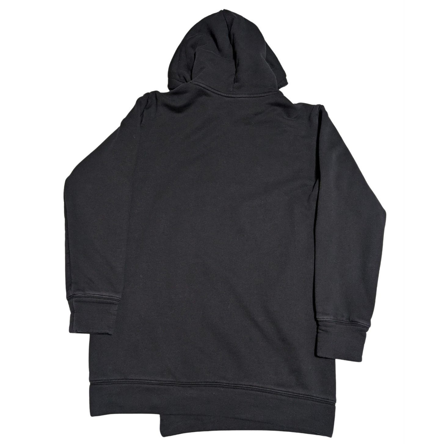 MO&Co Black Longline Cotton Hoodie Sweatshirt Size S Womens