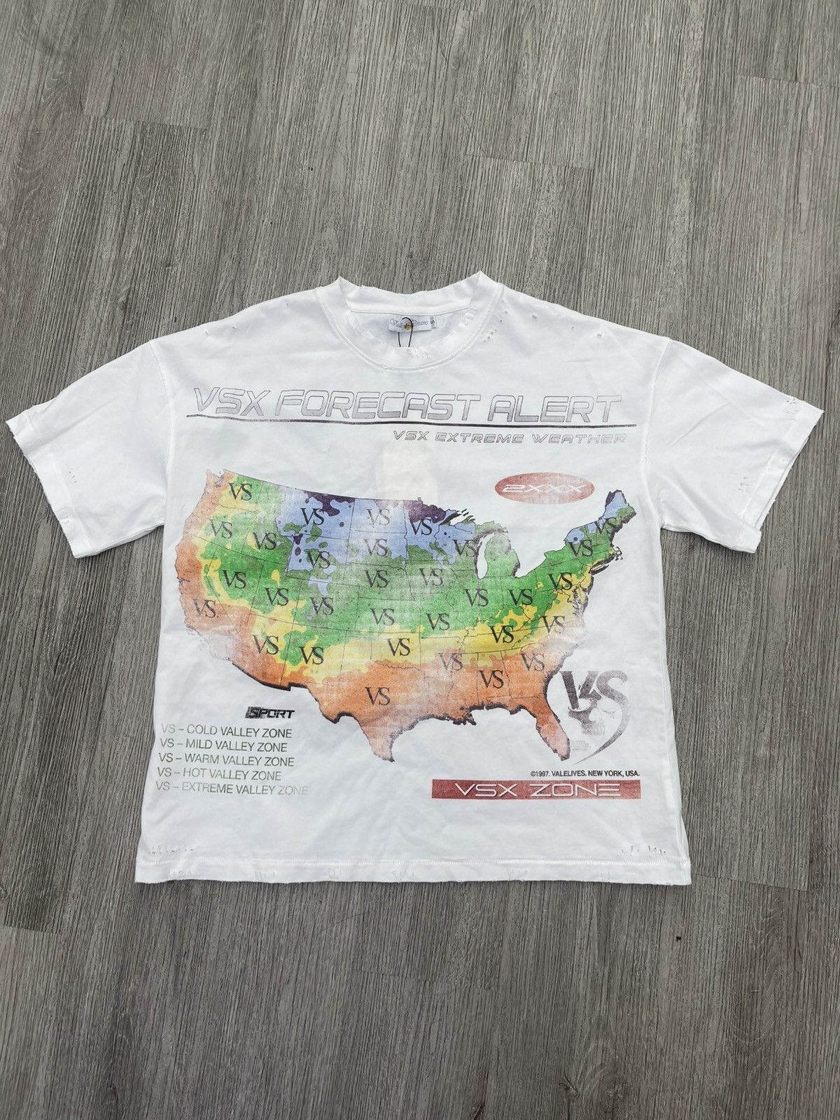 Vale Vale lives tee “ vsx zone” (white) Size US S / EU 44-46 / 1 - 1 Thumbnail