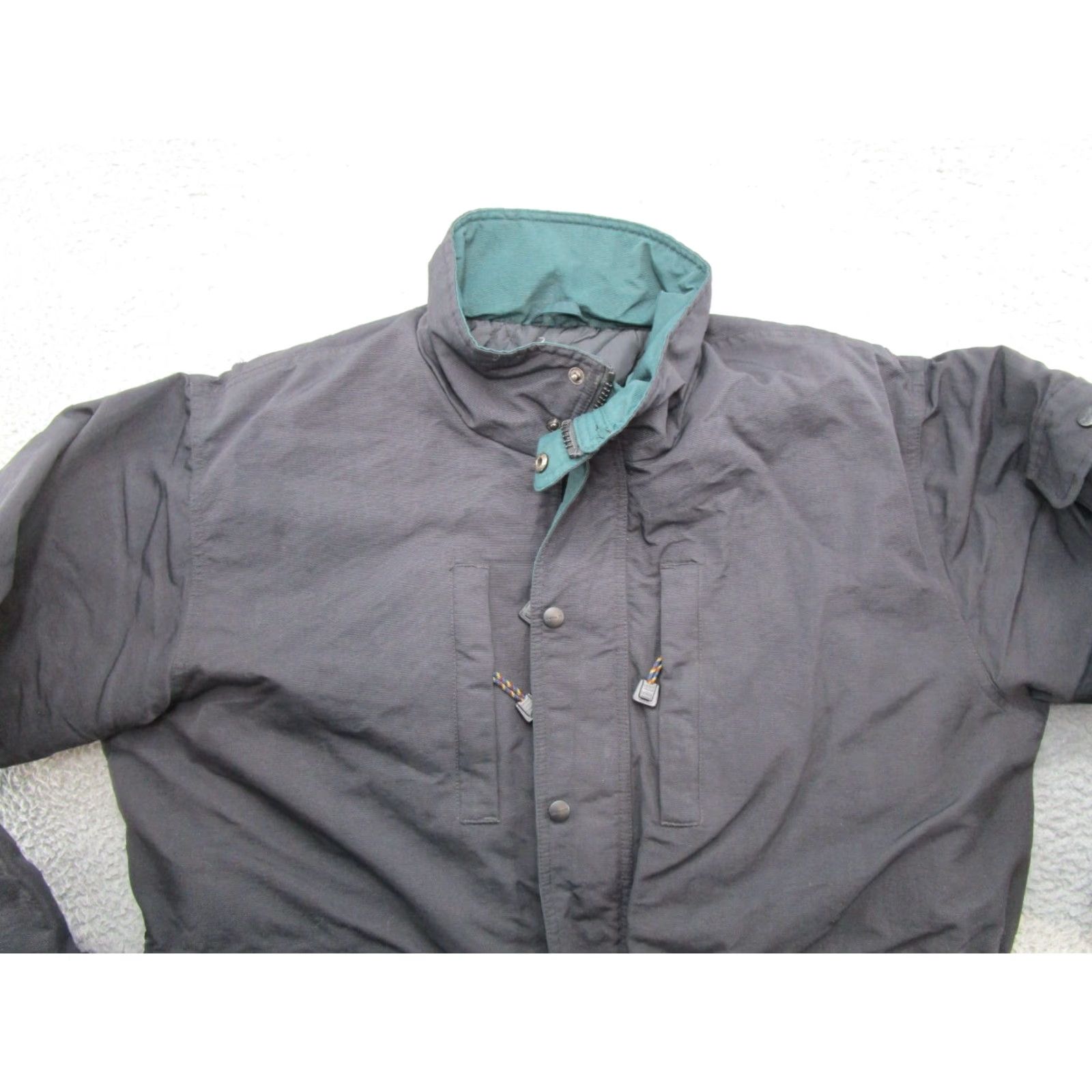 Carhartt VINTAGE Carhartt Jacket Lined Black Nylon Full Zip Outdoor Mens Large Regular BLK C42 Size US L / EU 52-54 / 3 - 3 Thumbnail