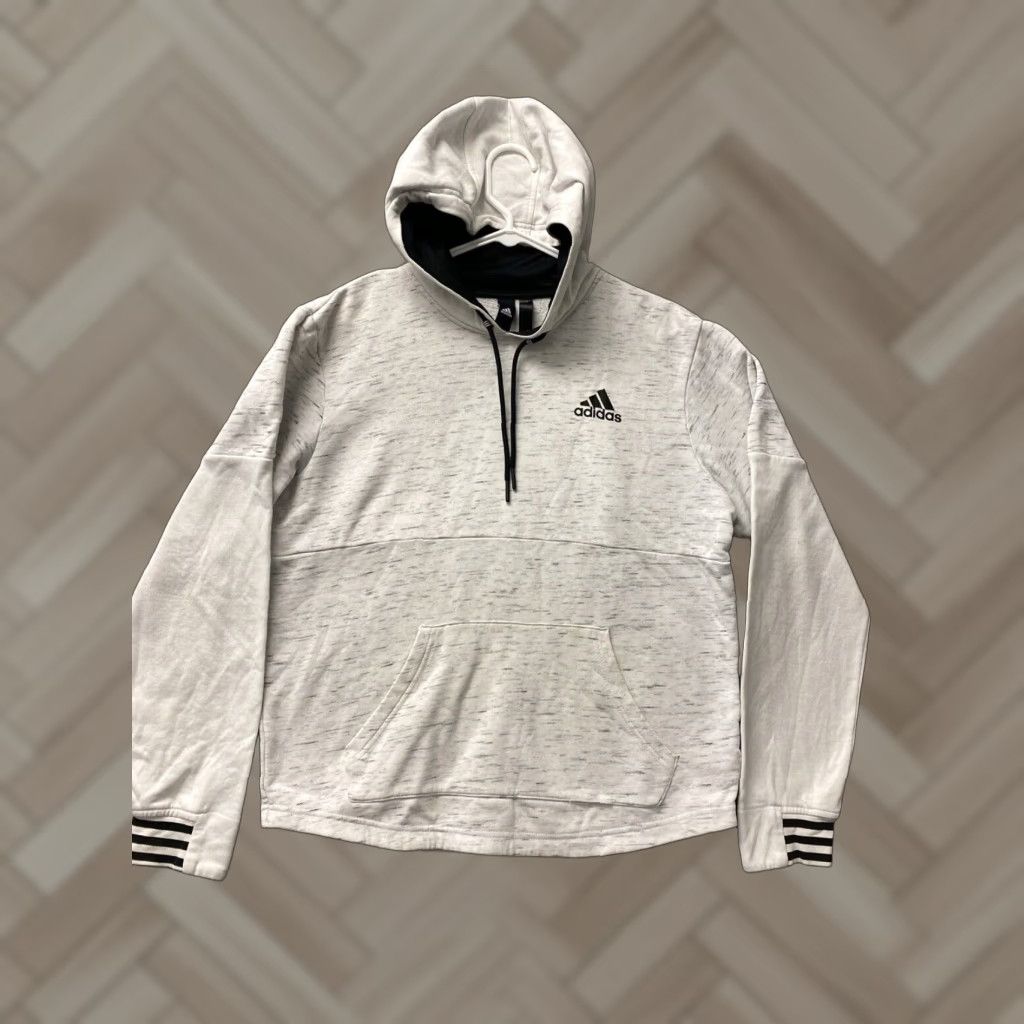 Adidas adidas Hoodies & Sweatshirts Men Loose S Essentials French Terry 3-Stripes Full-Zip Hoodie Black/White Adult Small Mens Size US S / EU 44-46 / 1 - 1 Thumbnail