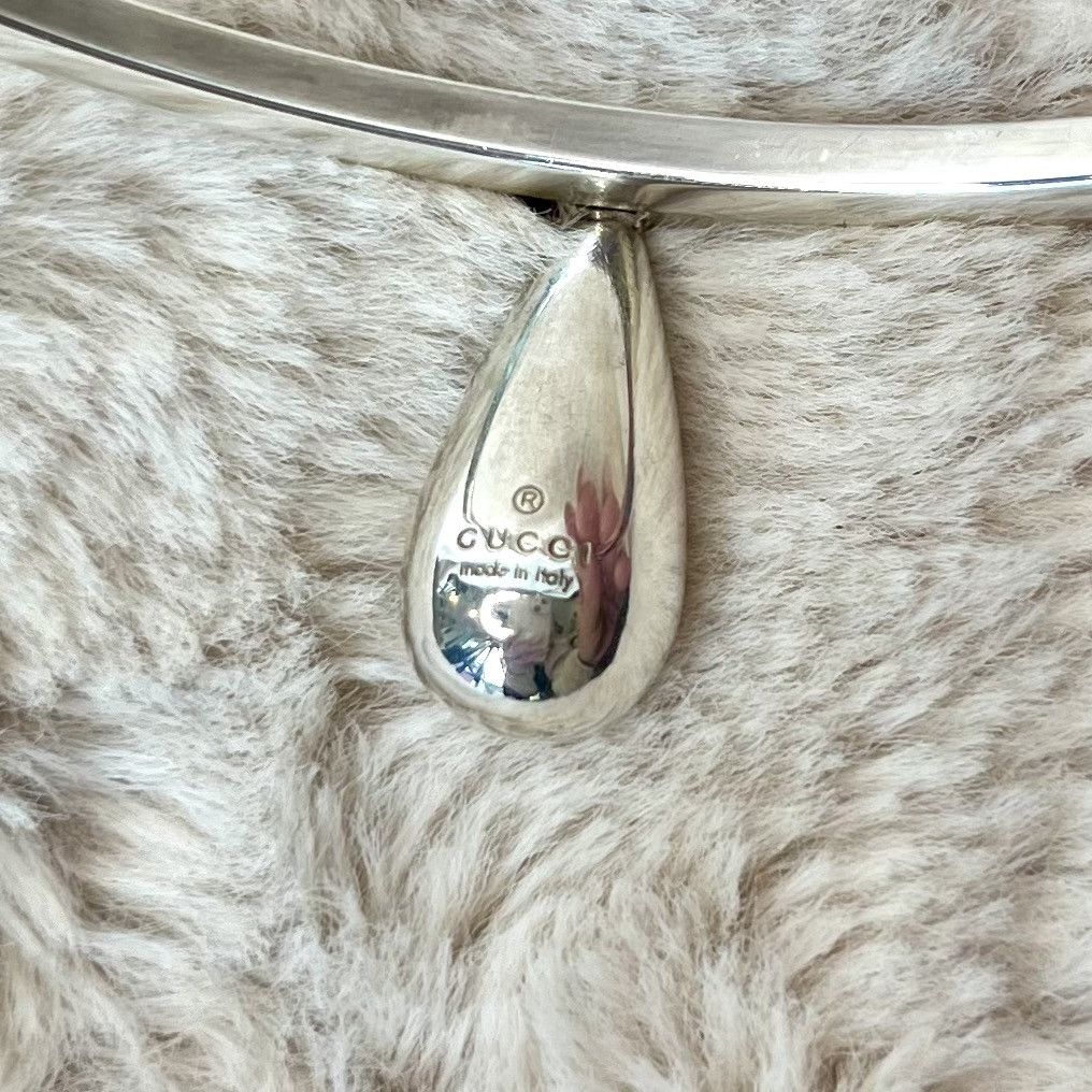 Gucci Gucci Sterling Silver Teardrop Bangle Bracelet Size ONE SIZE - 8 Thumbnail