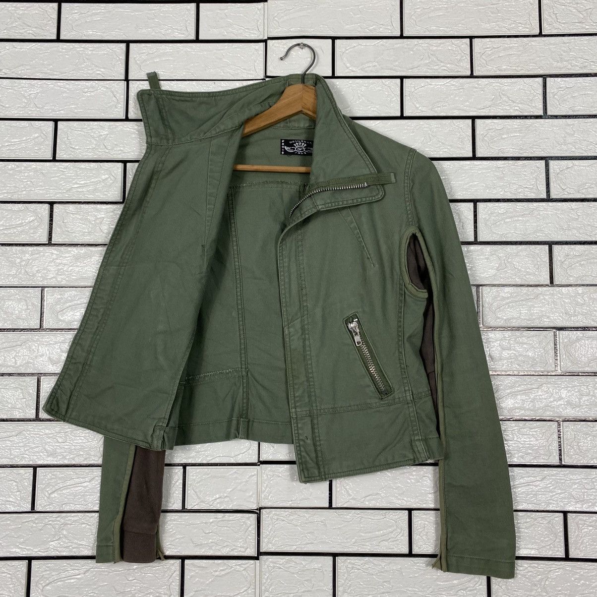 Japanese Brand 📌Vintage Cropped Biker Jacket Parachute Military Style Size M / US 6-8 / IT 42-44 - 12 Thumbnail