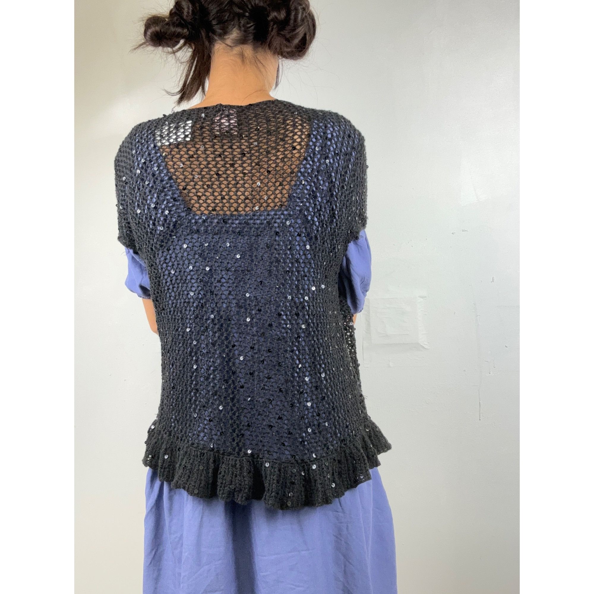 Faded Glory Crotchet Faded Glory Black Top Size XL / US 12-14 / IT 48-50 - 3 Thumbnail